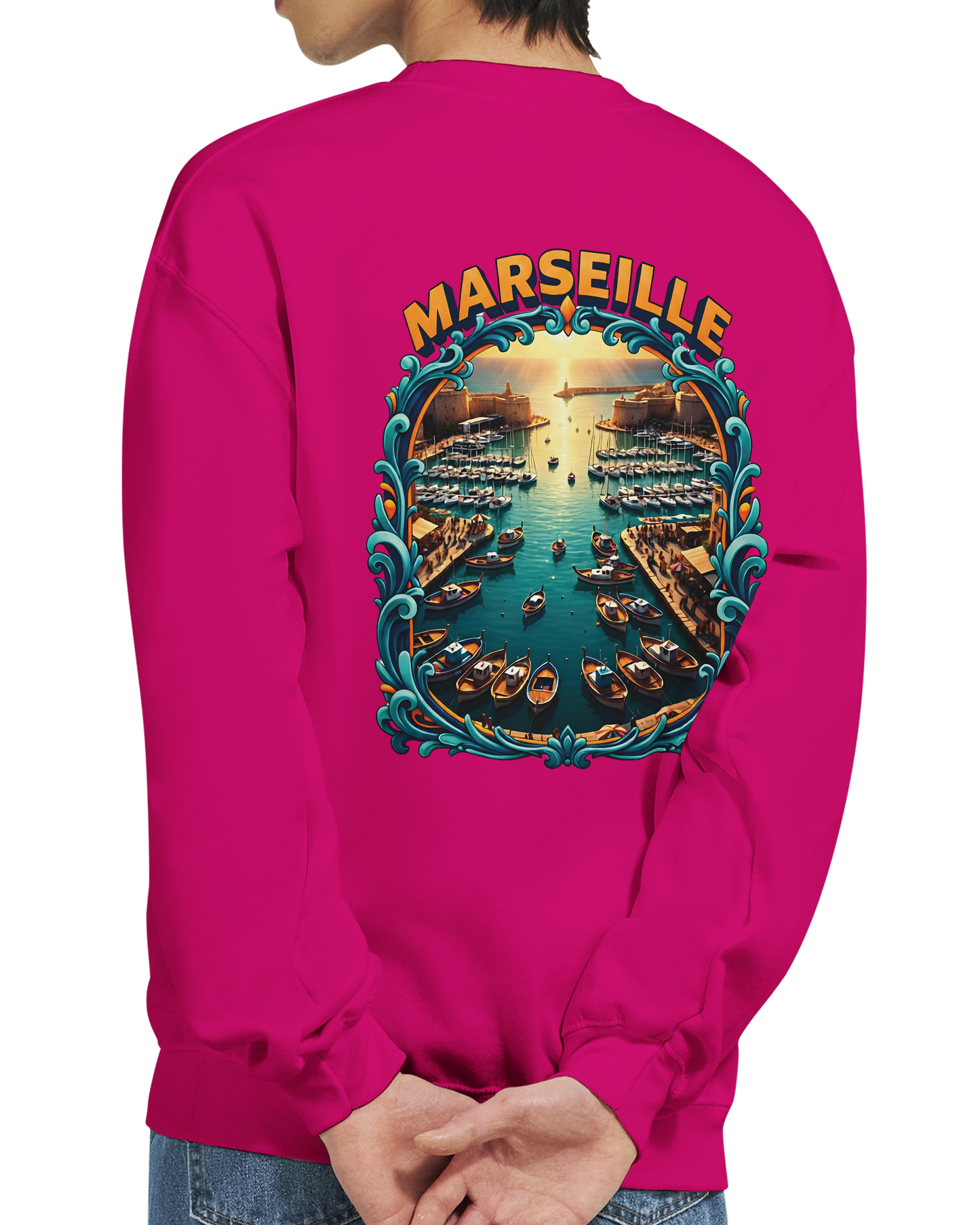 Unisex-Sweatshirt Marseilles Klassisches Rundhals-Sweatshirt | Gildan® 18000