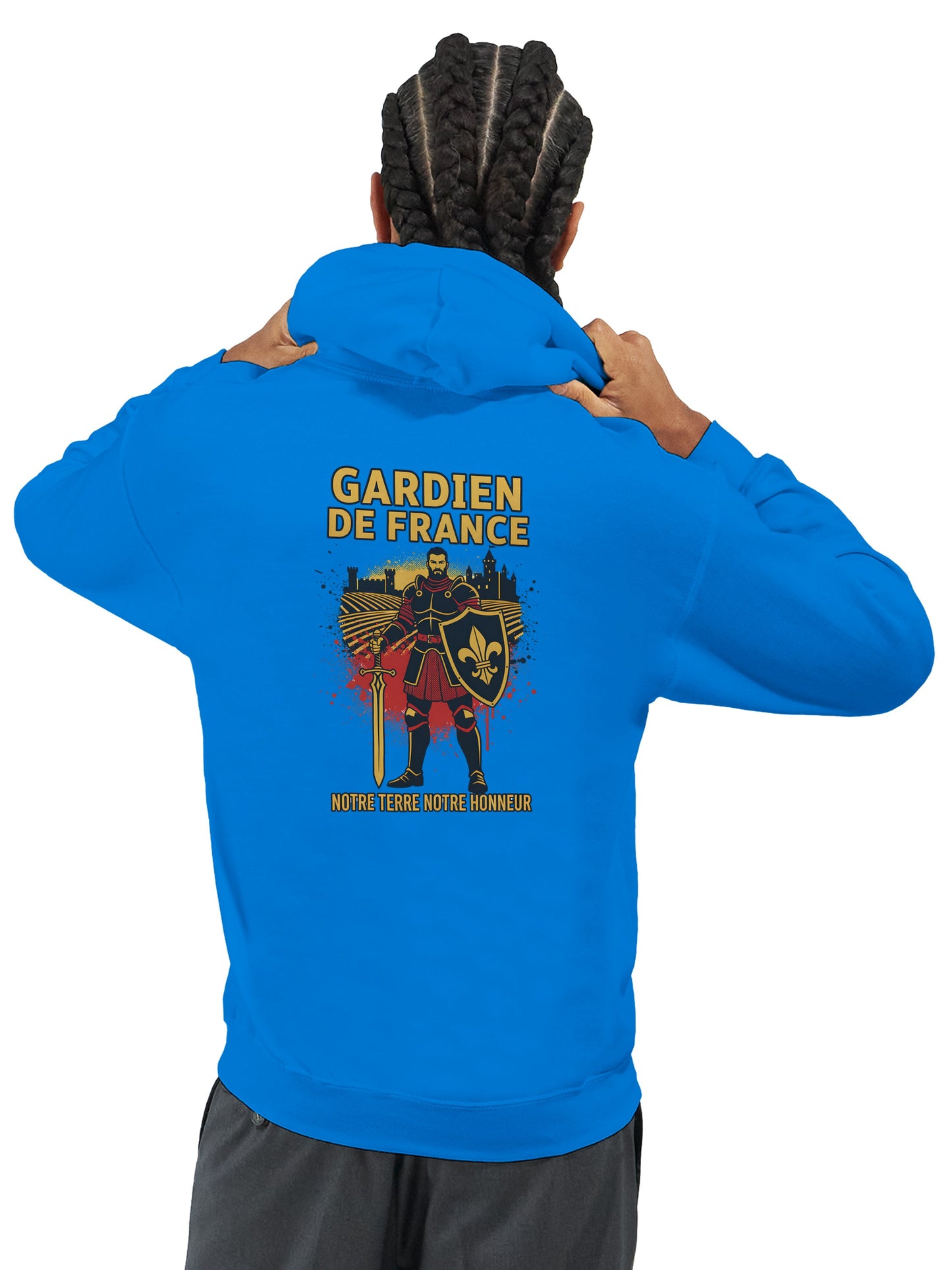 Klassischer Frankreich-Torwart-Hoodie für Herren | Gildan® 18500