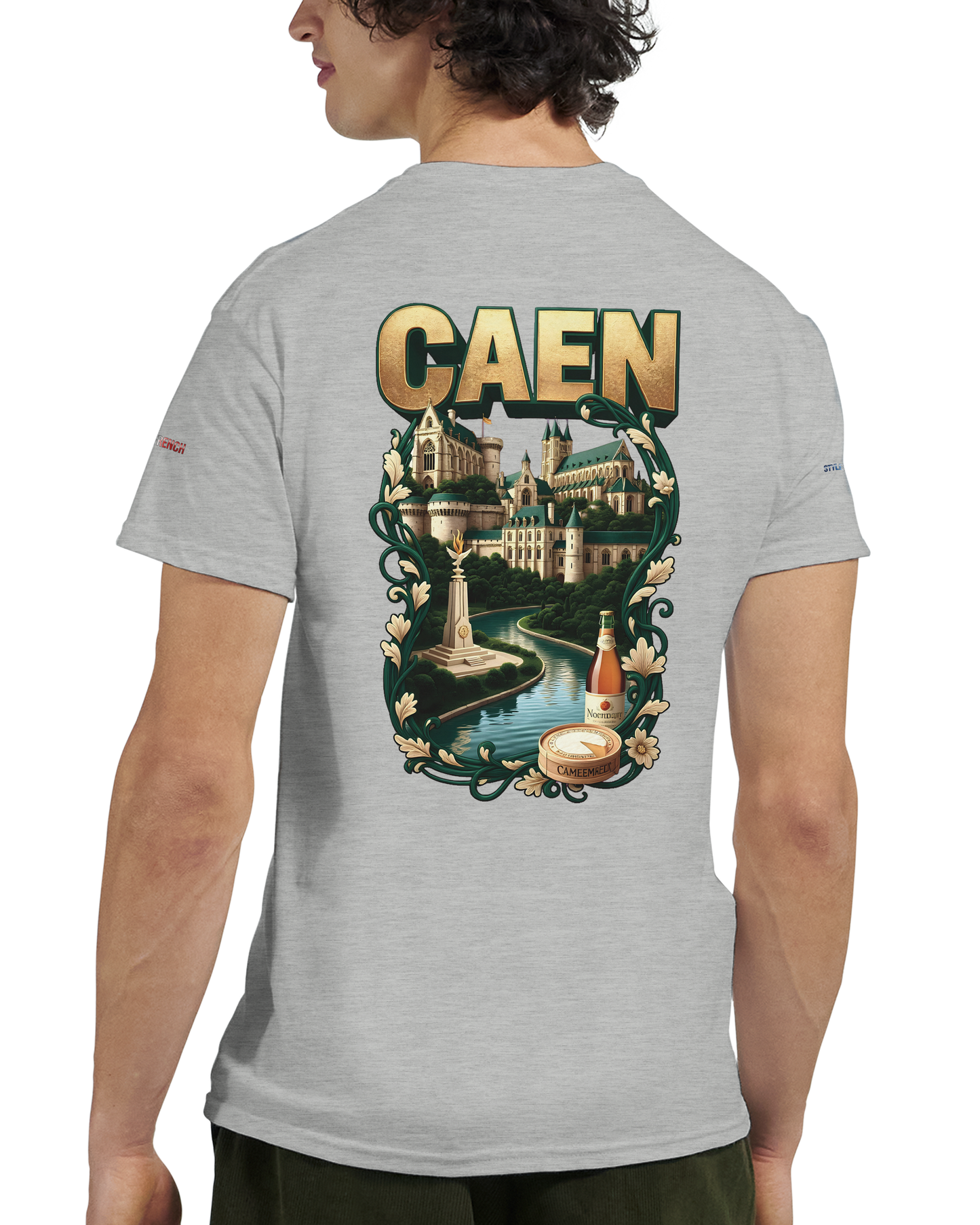 Unisex-T-Shirt Caen Stadt in Frankreich | Gildan® 5000