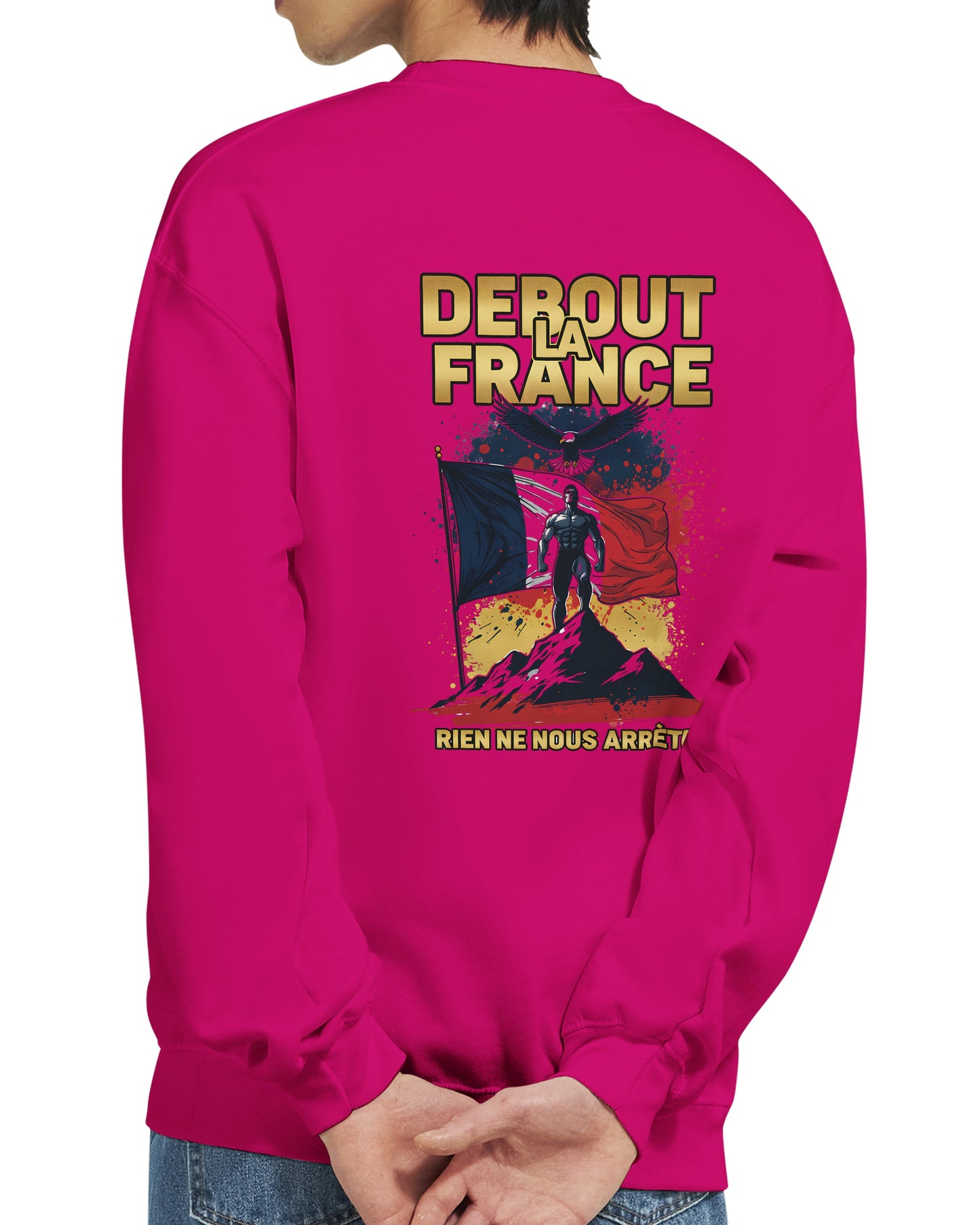 Klassisches Rundhals-Sweatshirt „Debout la France“ | Gildan® 18000
