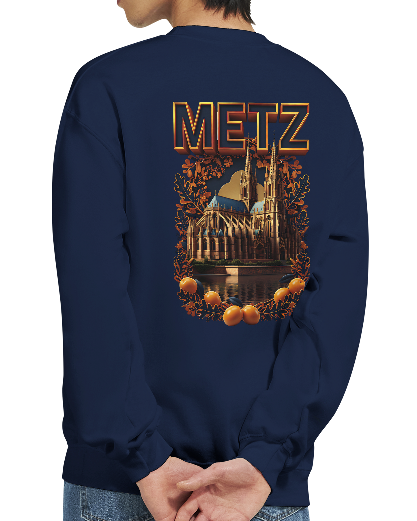 Unisex Sweatshirt Metz France City Classic Crewneck | Gildan® 18000