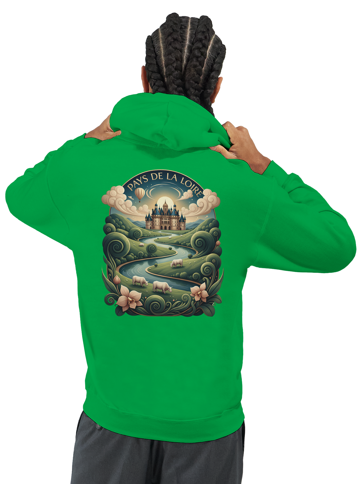 Klassischer Unisex-Kapuzenpullover Pays de la Loire | Gildan® 18500