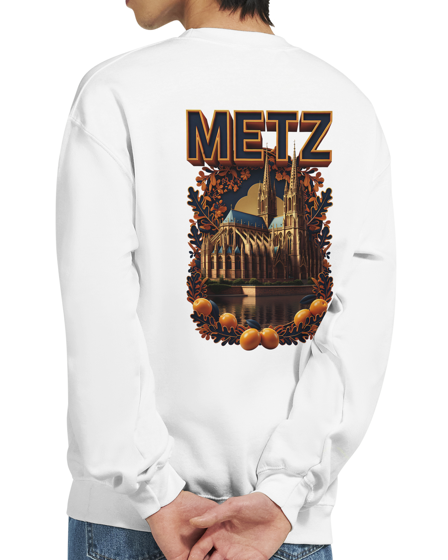 Unisex Sweatshirt Metz France City Classic Crewneck | Gildan® 18000