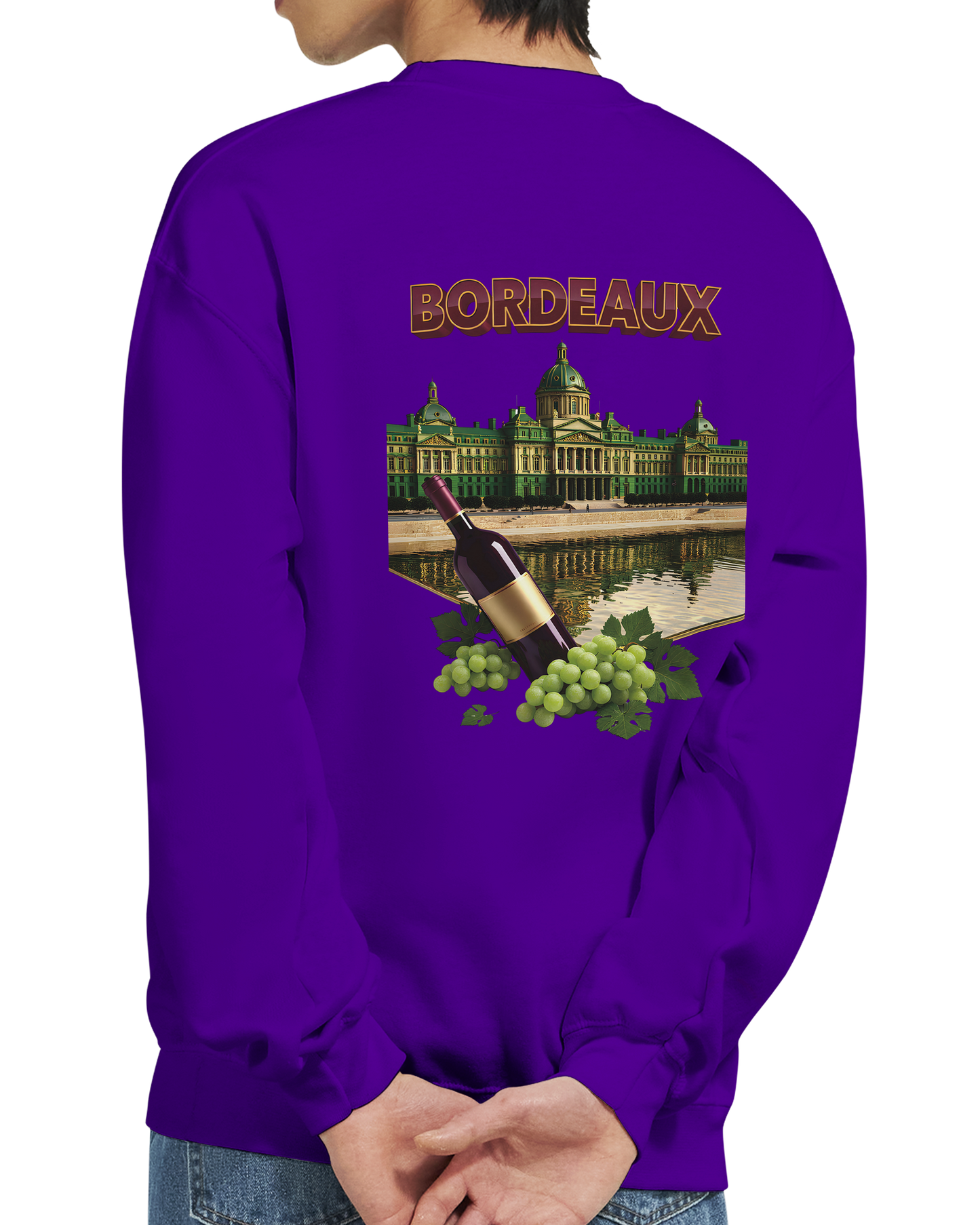 Unisex city burgundy classic crewneck sweatshirt | Gildan® 18000