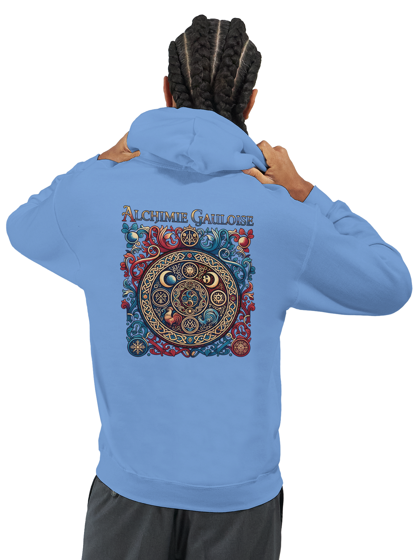 Herren-Kapuzenpullover „Gallische Alchemie“ klassisch | Gildan® 18500