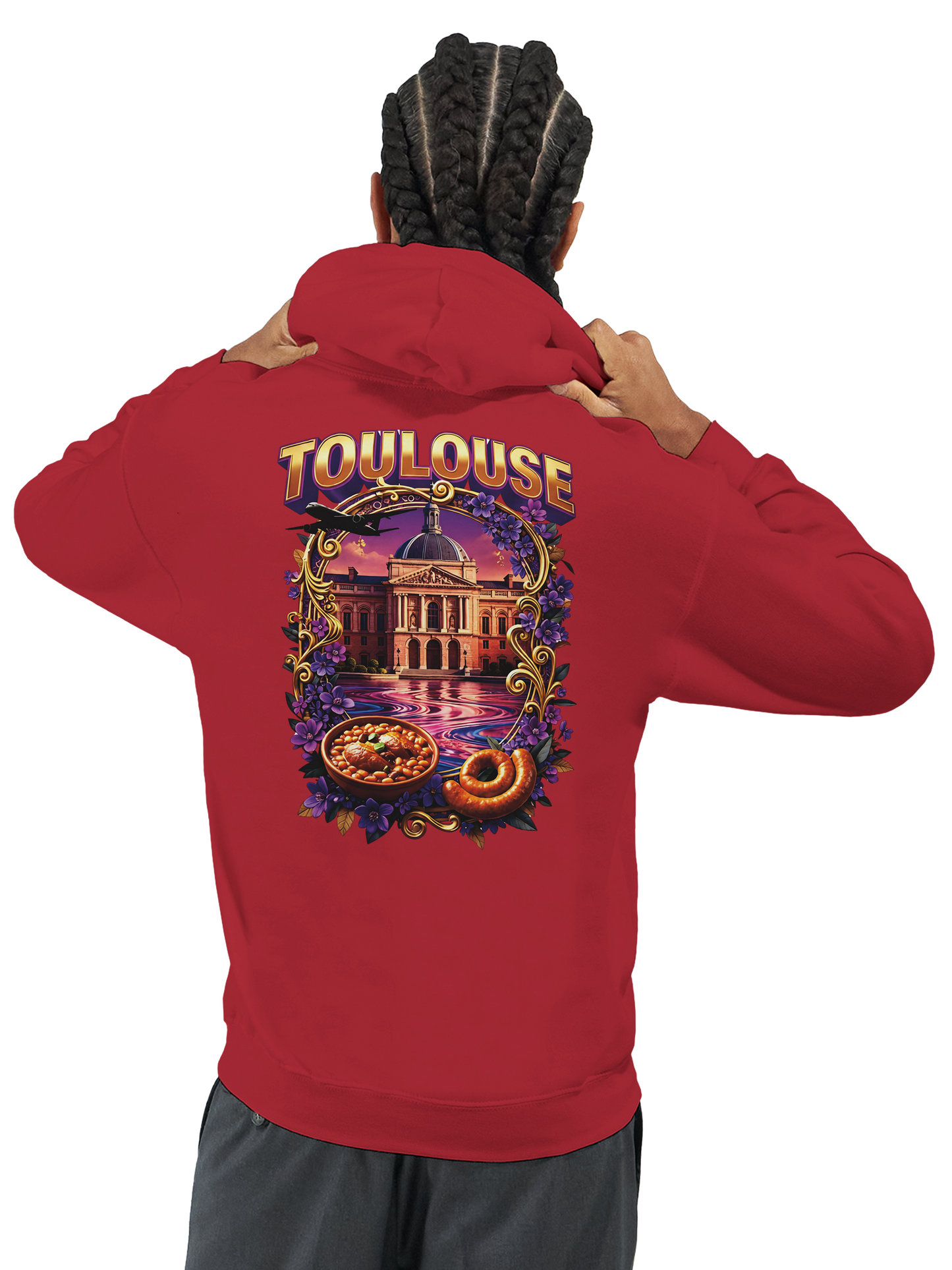Unisex-Kapuzenpullover Toulouse Stadt Frankreich klassisch | Gildan® 18500