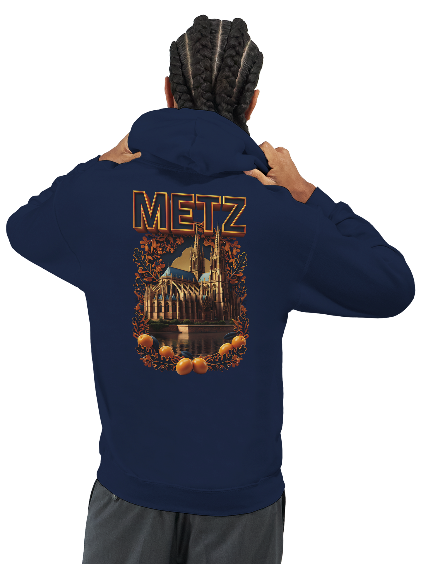 Unisex-Hoodie Metz Stadt Frankreich klassisch | Gildan® 18500
