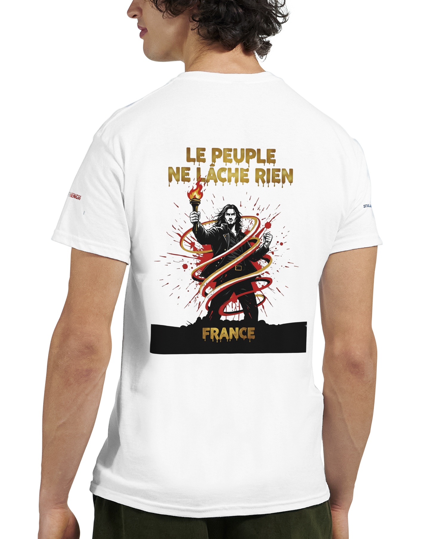 T-shirt Homme Le Peuple Ne Lâche Rien - Coton Premium