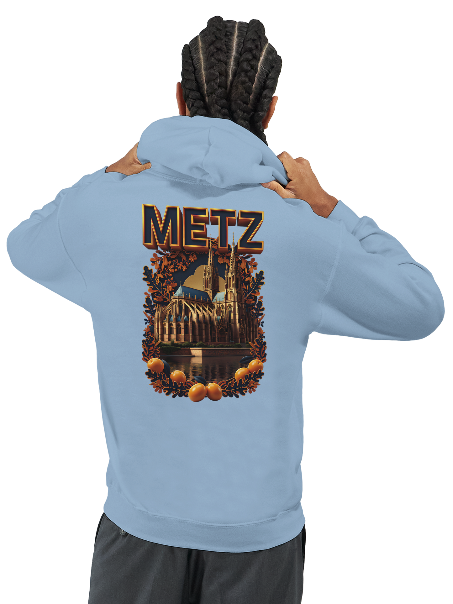 Unisex-Hoodie Metz Stadt Frankreich klassisch | Gildan® 18500