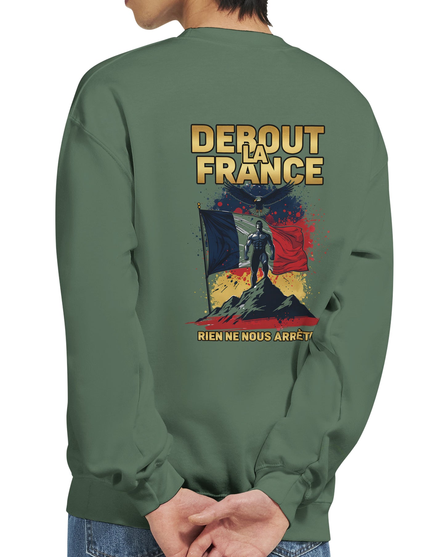 Klassisches Rundhals-Sweatshirt „Debout la France“ | Gildan® 18000