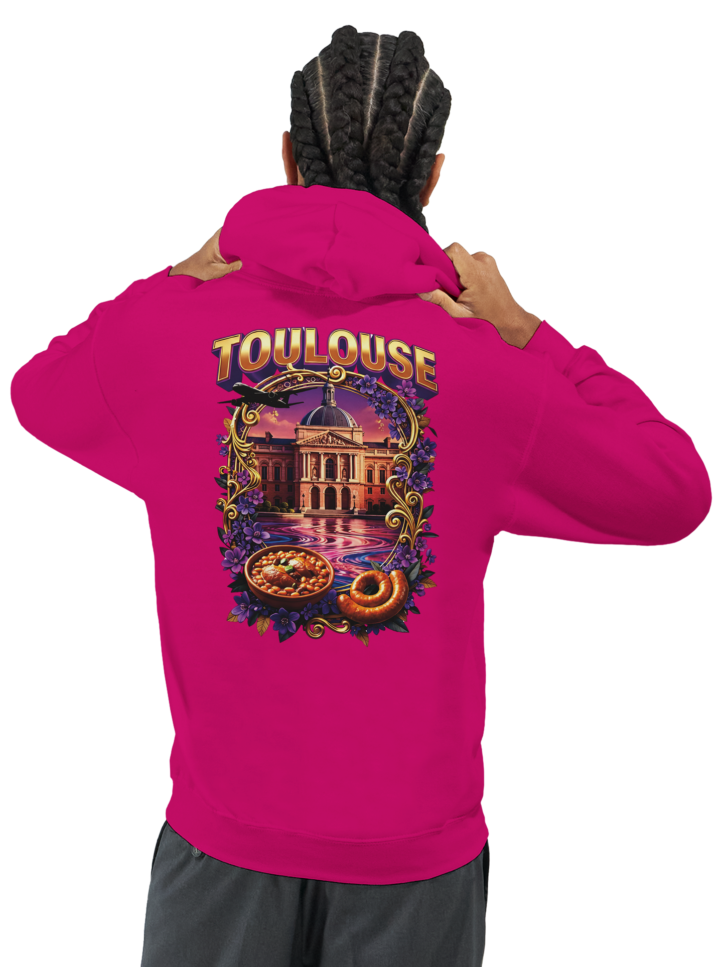 Unisex-Kapuzenpullover Toulouse Stadt Frankreich klassisch | Gildan® 18500