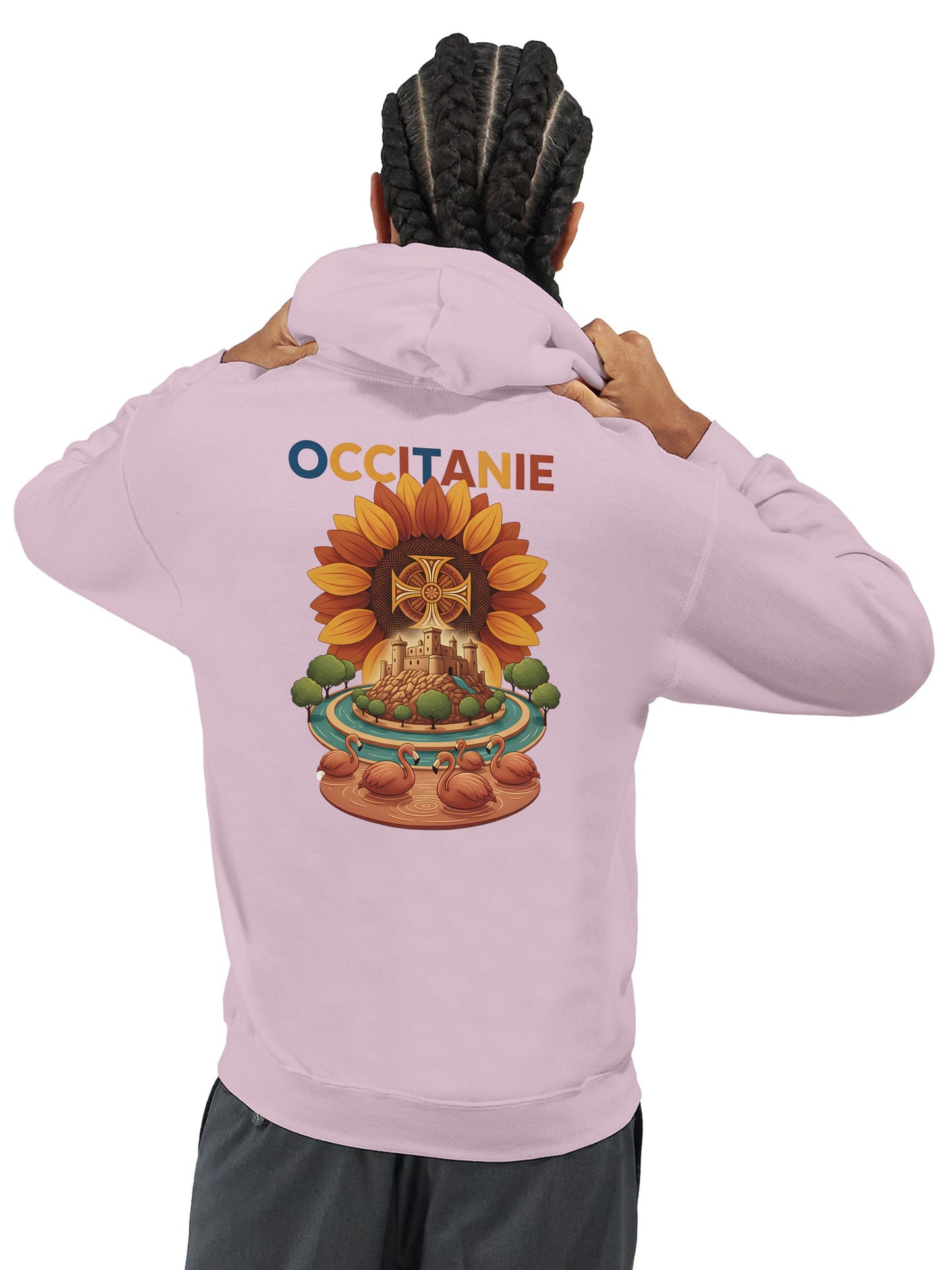 Klassischer Unisex-Kapuzenpullover Okzitanien | Gildan® 18500