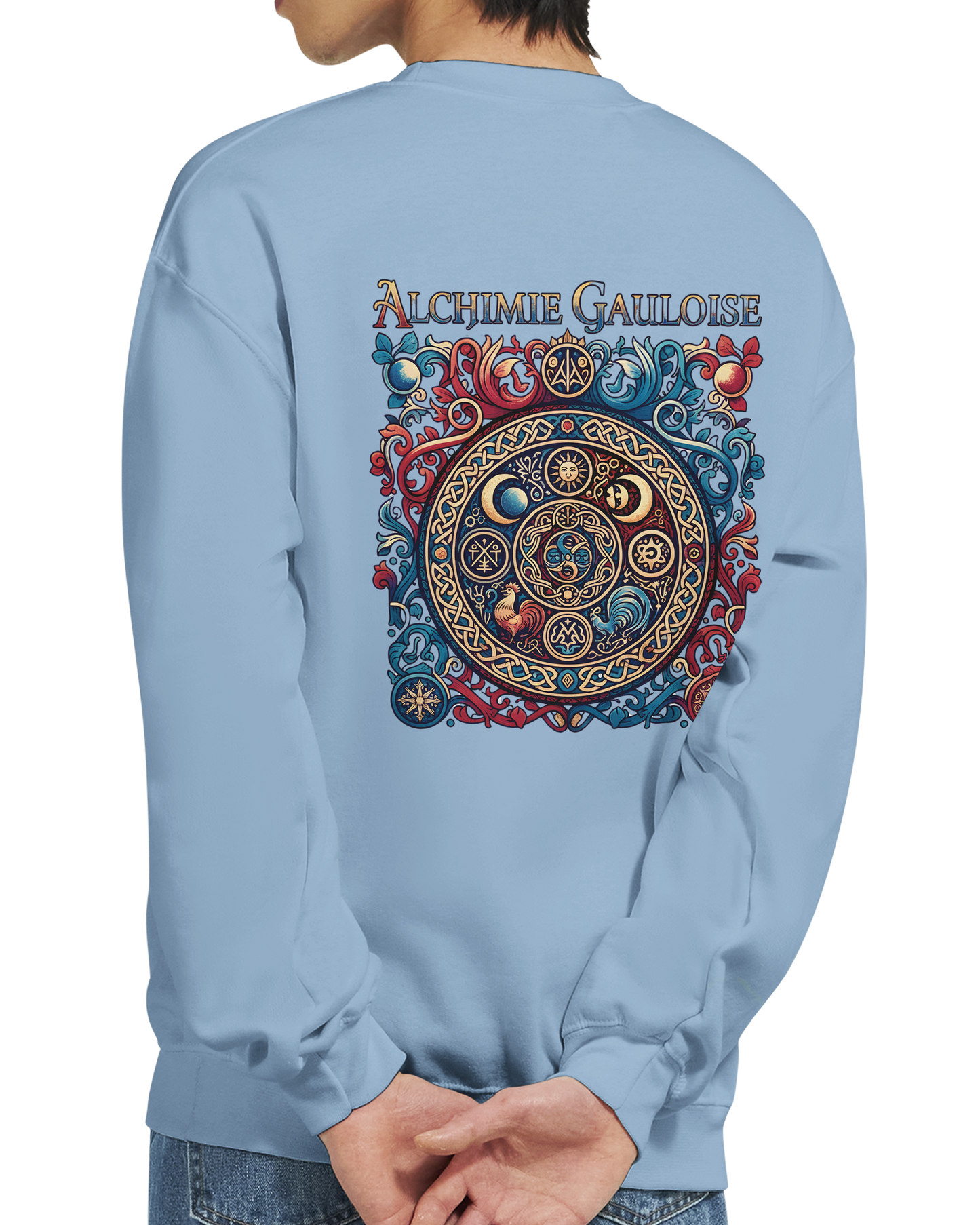 Herren-Sweatshirt "Gallische Alchemie" Klassisches Rundhals-Sweatshirt | Gildan® 18000