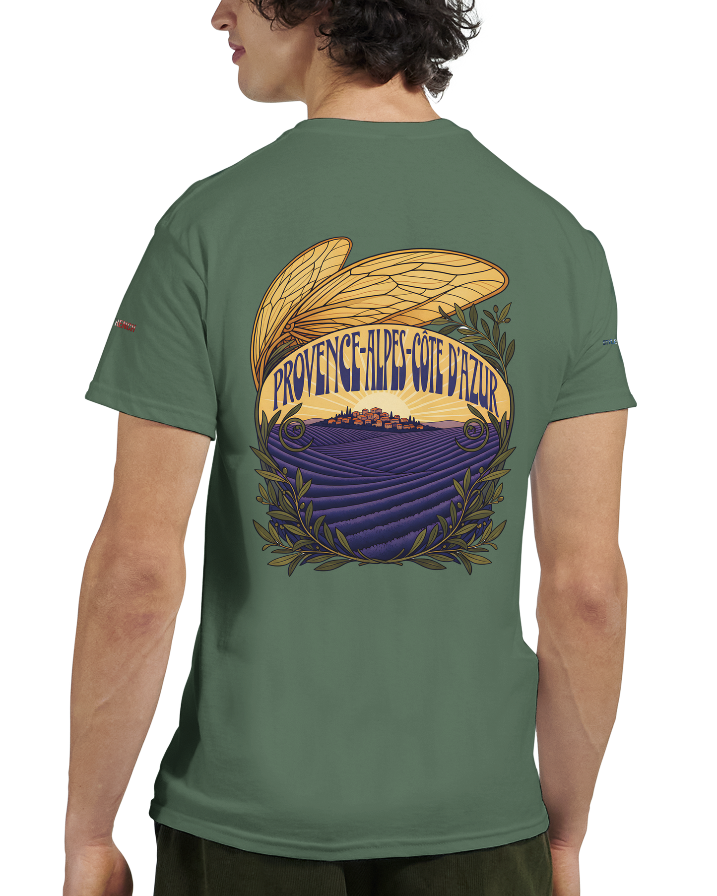 Unisex T-Shirt Provence-Alpes-Côte d'Azur, schwerer Rundhalsausschnitt | Gildan® 5000
