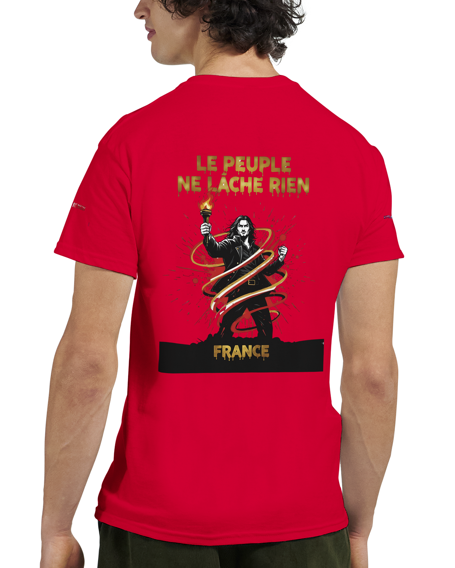 T-shirt Homme Le Peuple Ne Lâche Rien - Coton Premium