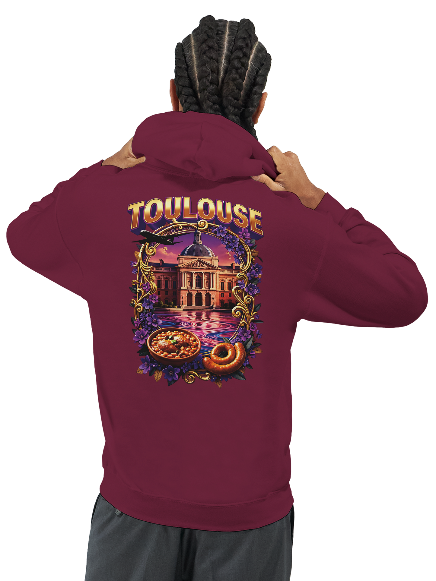 Unisex-Kapuzenpullover Toulouse Stadt Frankreich klassisch | Gildan® 18500