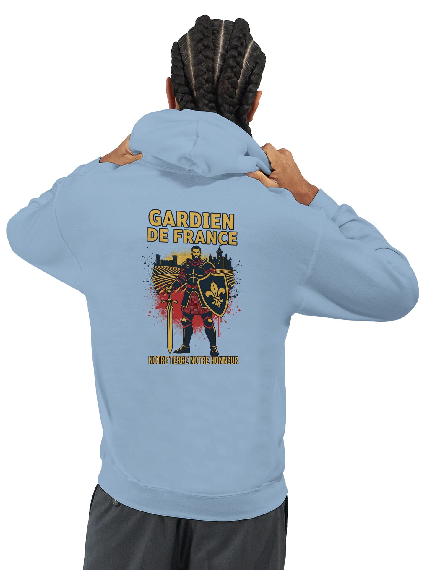 Klassischer Frankreich-Torwart-Hoodie für Herren | Gildan® 18500