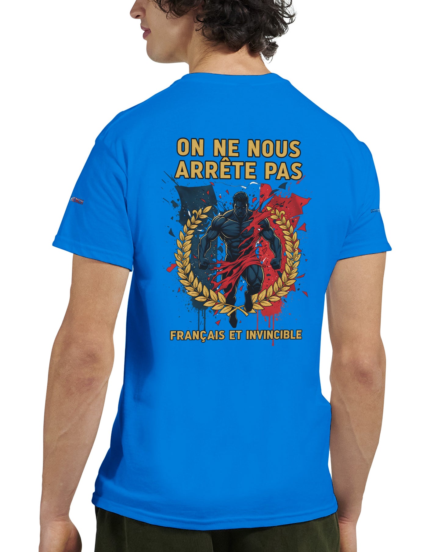 Men's "Can't Stop Us" French Style Heavyweight Crewneck T-shirt | Gildan® 5000