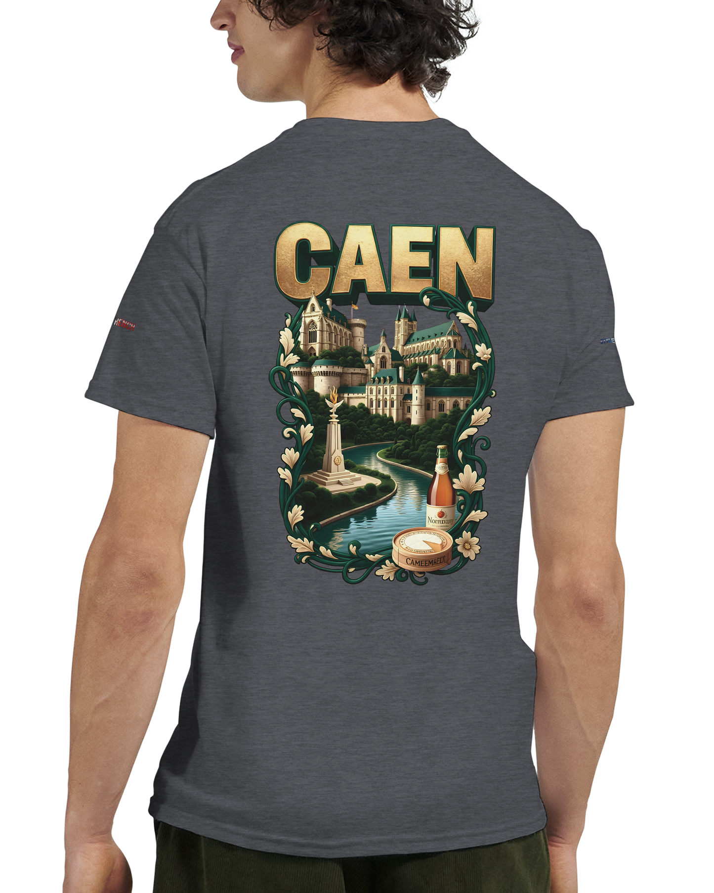 Unisex-T-Shirt Caen Stadt in Frankreich | Gildan® 5000