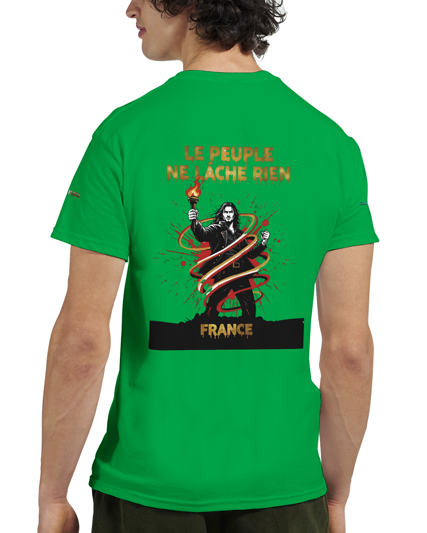 T-shirt Homme Le Peuple Ne Lâche Rien - Coton Premium