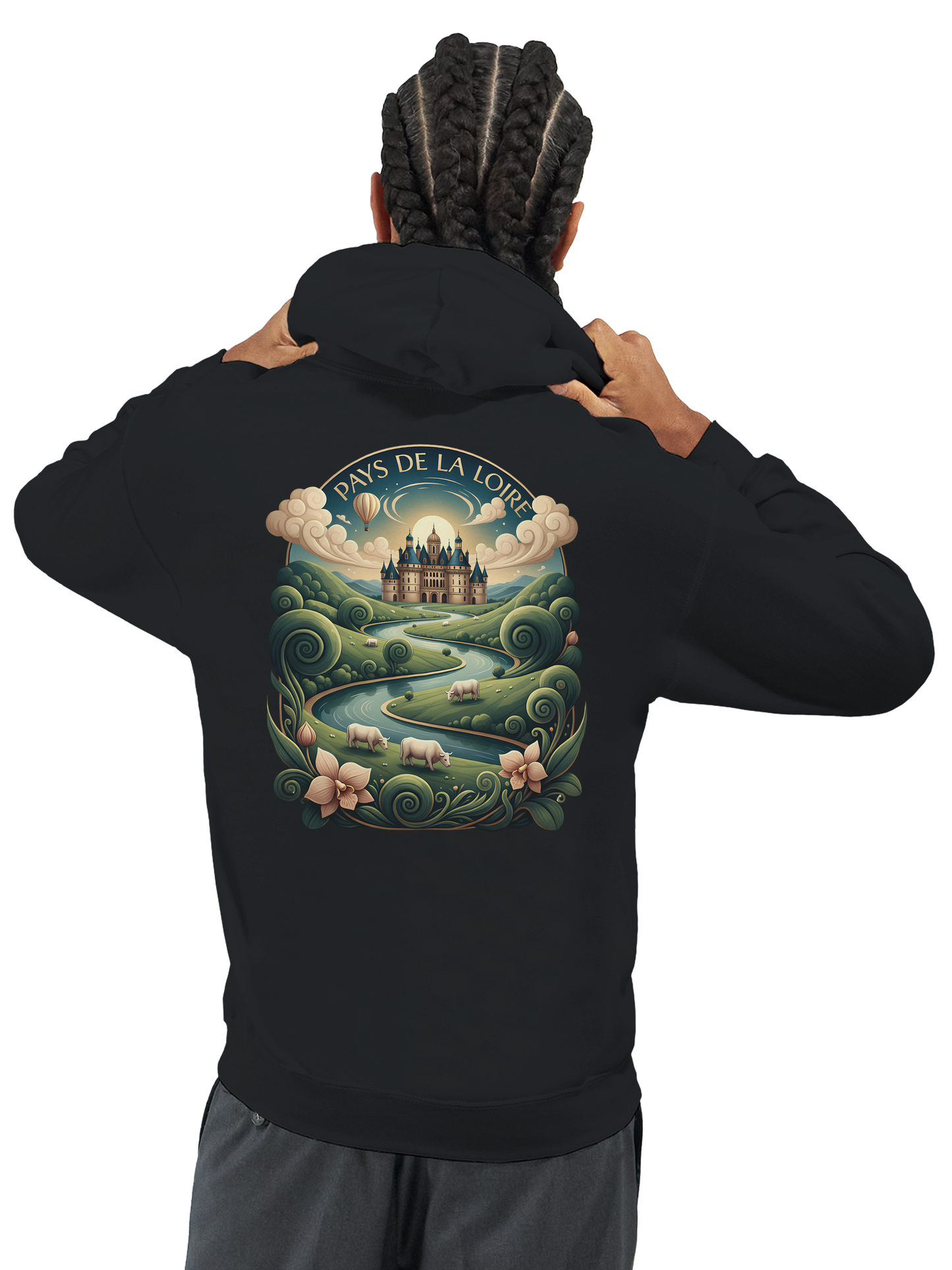 Klassischer Unisex-Kapuzenpullover Pays de la Loire | Gildan® 18500