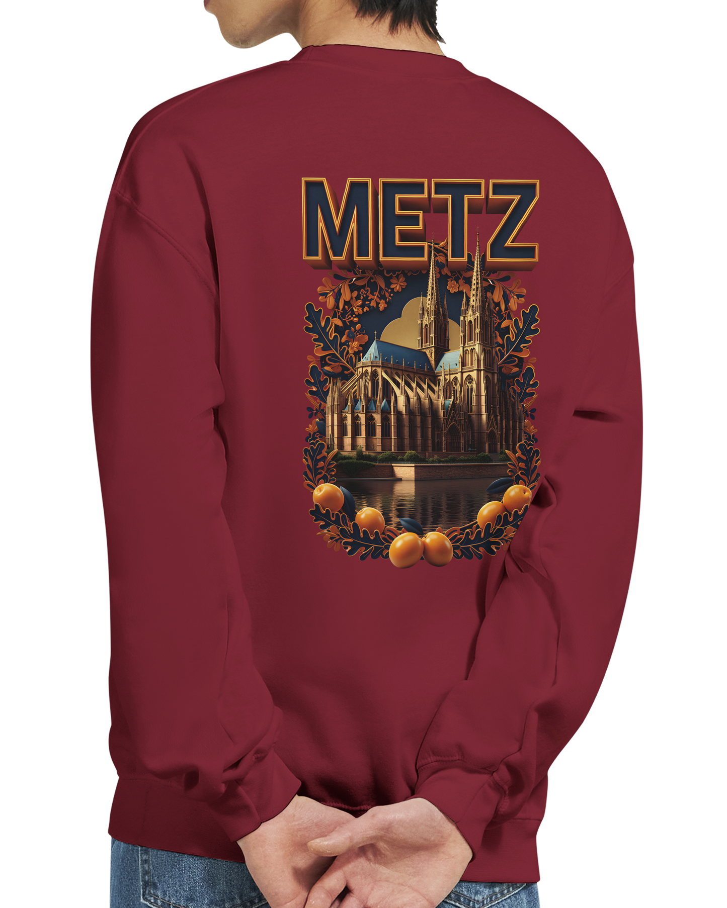 Unisex Sweatshirt Metz France City Classic Crewneck | Gildan® 18000