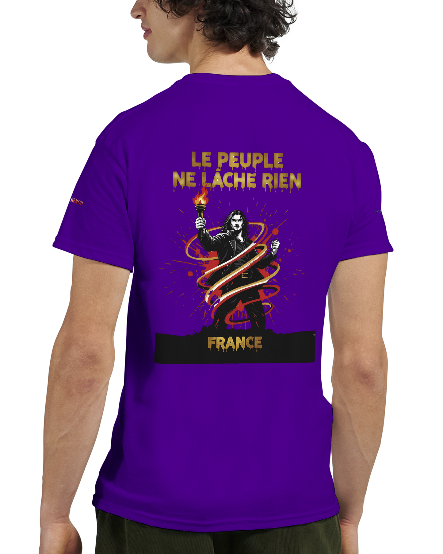 T-shirt Homme Le Peuple Ne Lâche Rien - Coton Premium