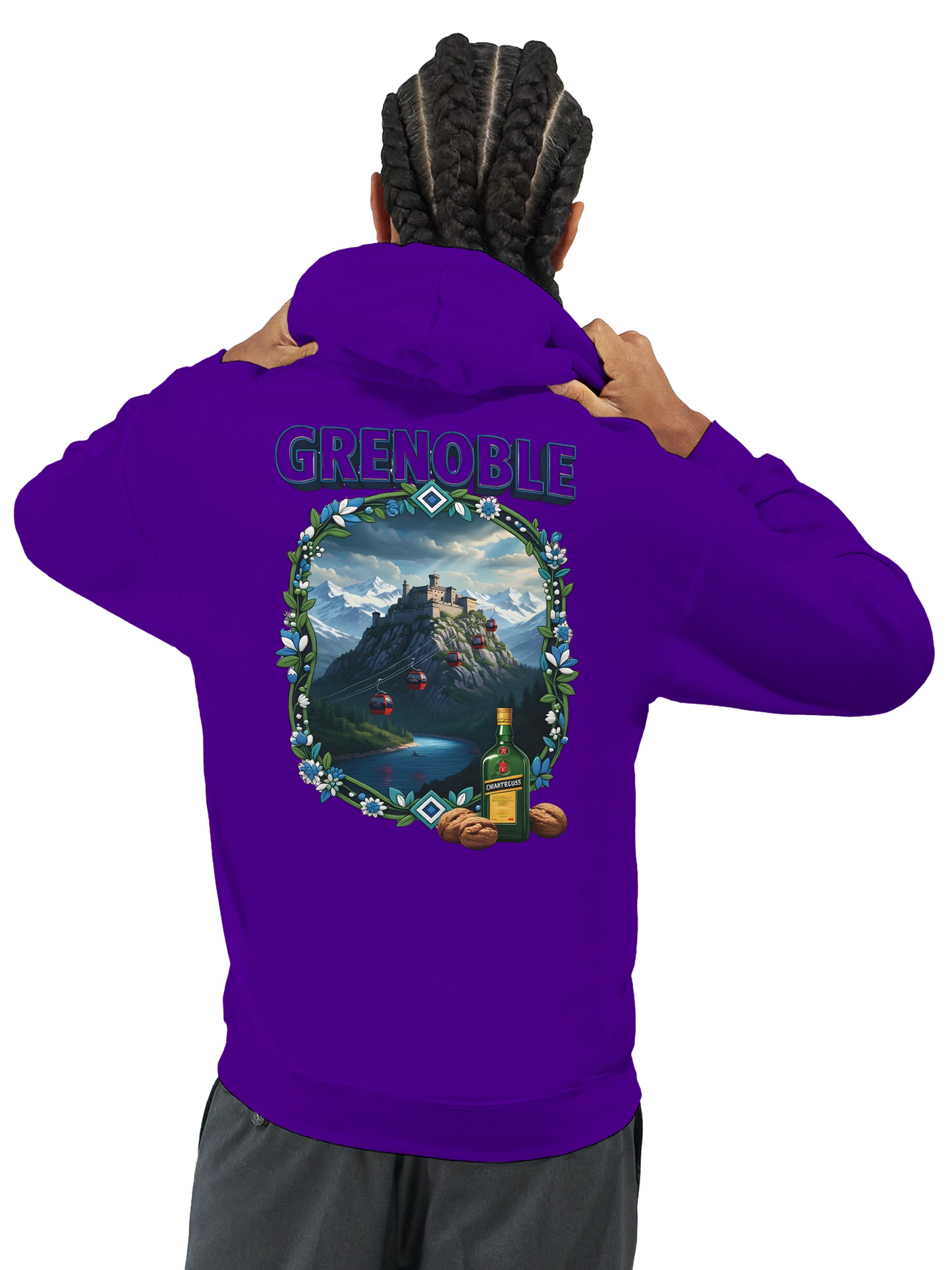 Kapuzenpullover Grenoble Stadt in Frankreich Unisex Classic | Gildan® 18500