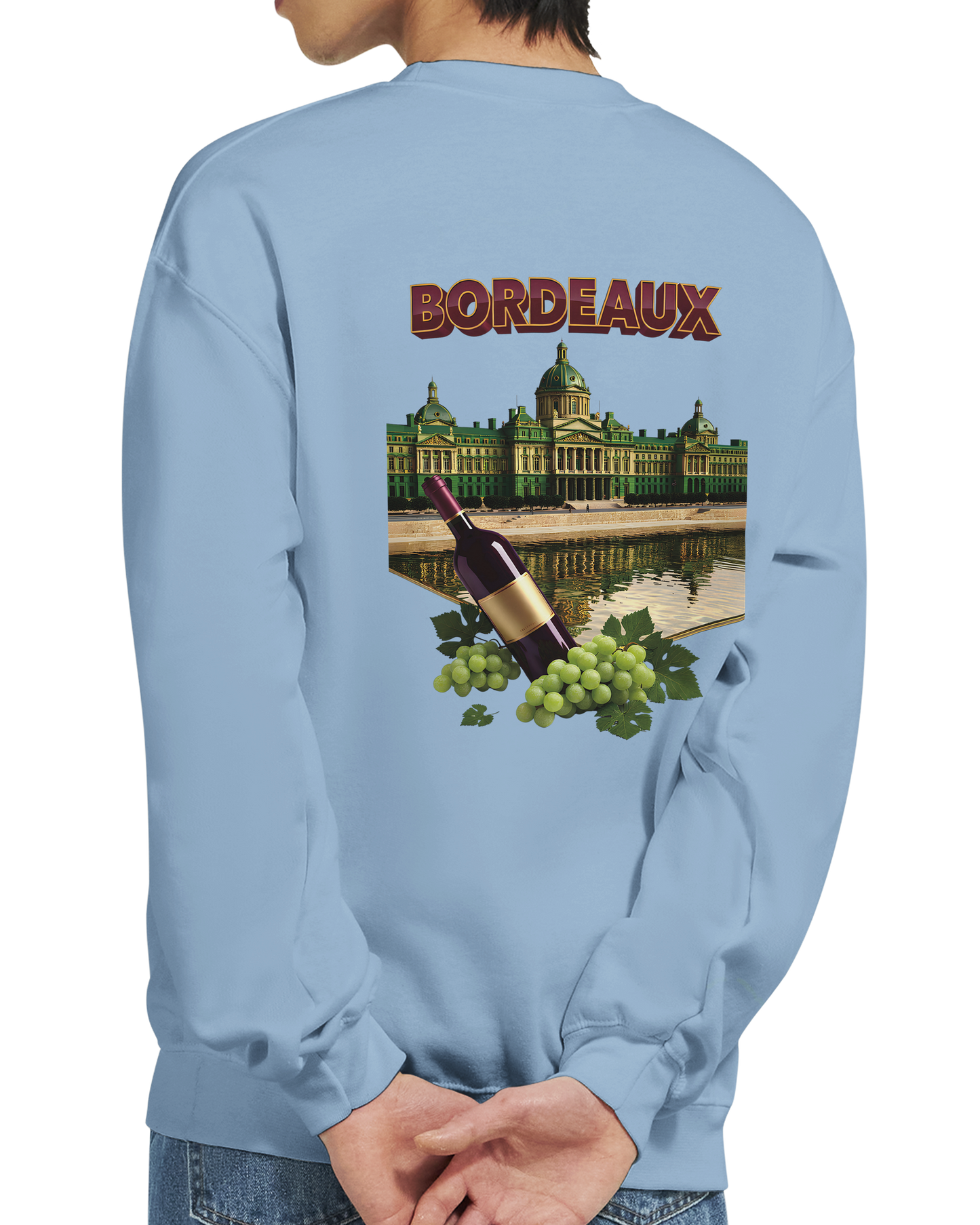 Unisex city burgundy classic crewneck sweatshirt | Gildan® 18000