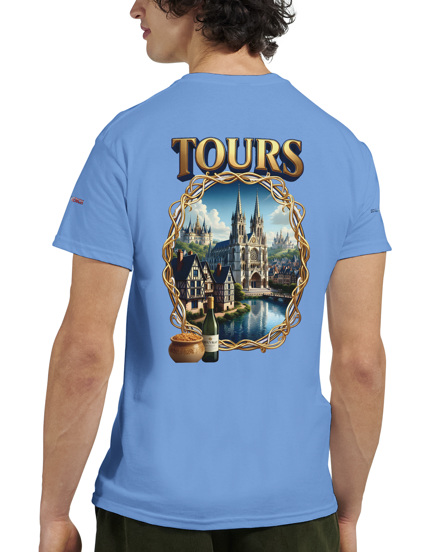 Unisex T-shirt Tours, France, thick crew neck | Gildan® 5000