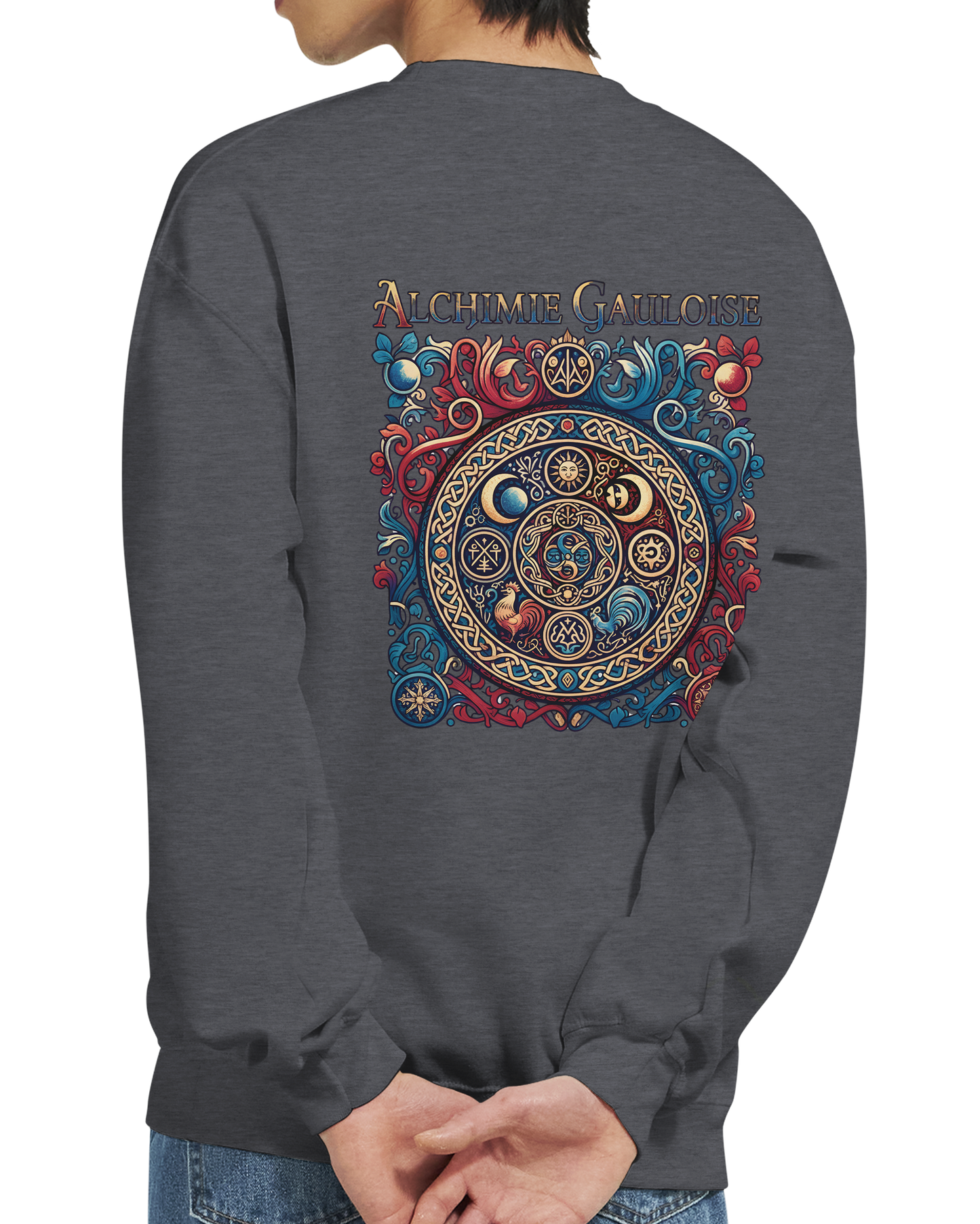 Herren-Sweatshirt "Gallische Alchemie" Klassisches Rundhals-Sweatshirt | Gildan® 18000