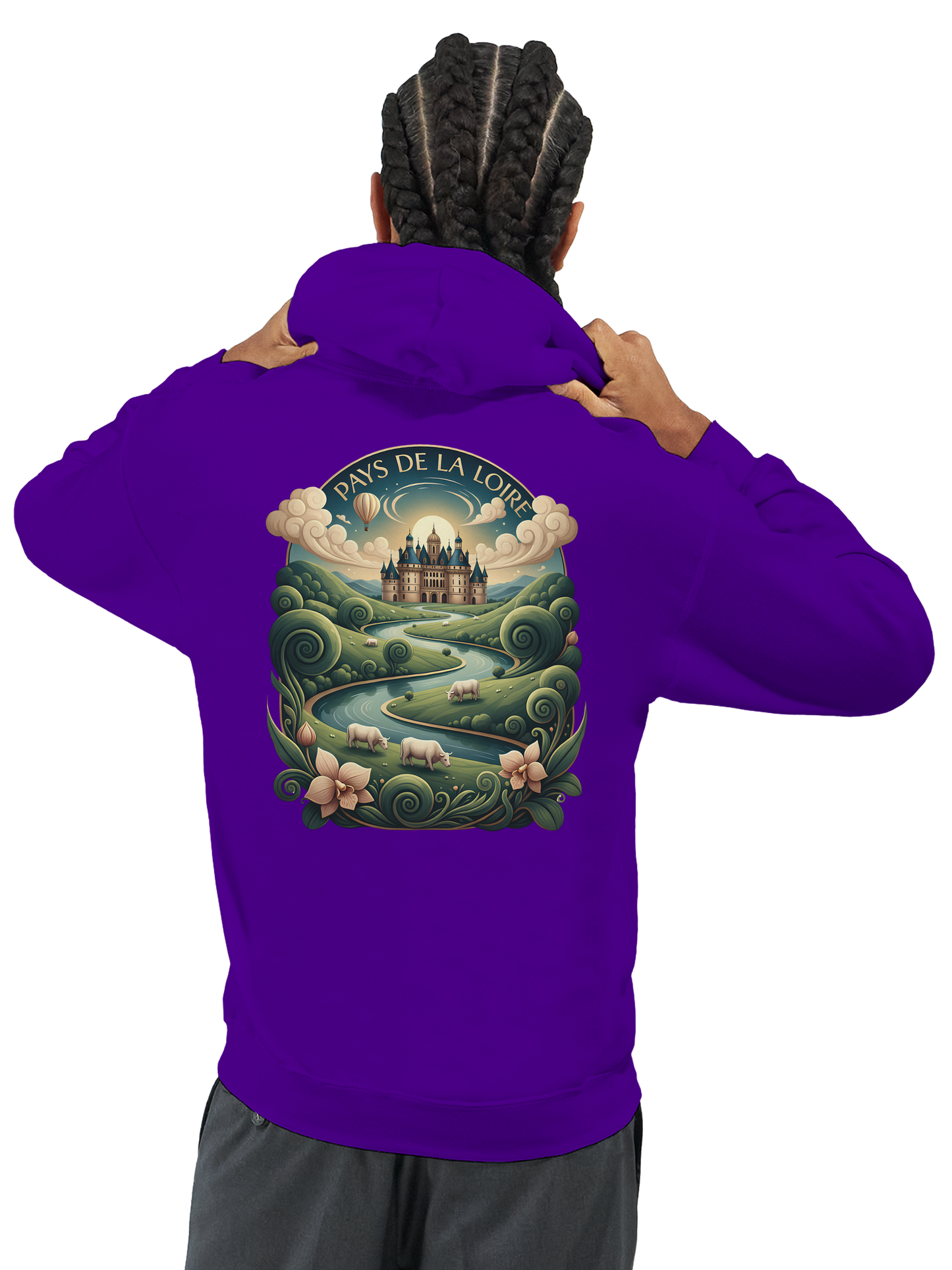 Klassischer Unisex-Kapuzenpullover Pays de la Loire | Gildan® 18500