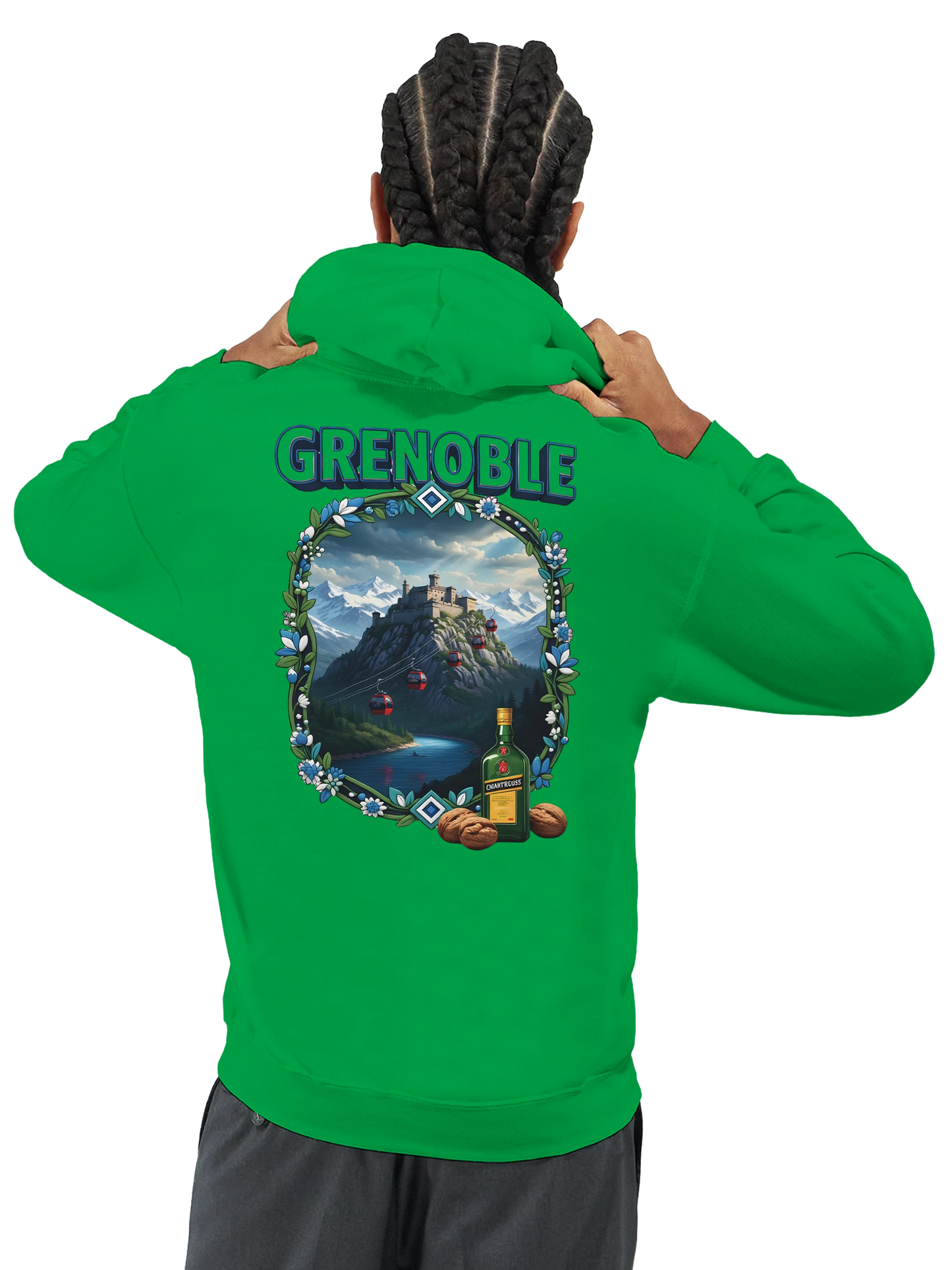 Kapuzenpullover Grenoble Stadt in Frankreich Unisex Classic | Gildan® 18500