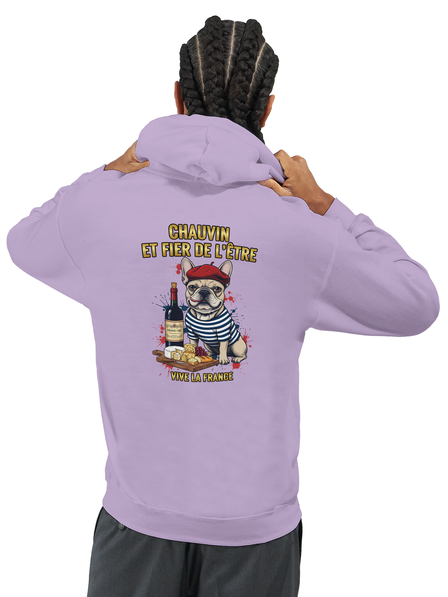 Klassischer französischer Hoodie "Chauvinistisch und stolz darauf, ein Mann zu sein" | Gildan® 18500