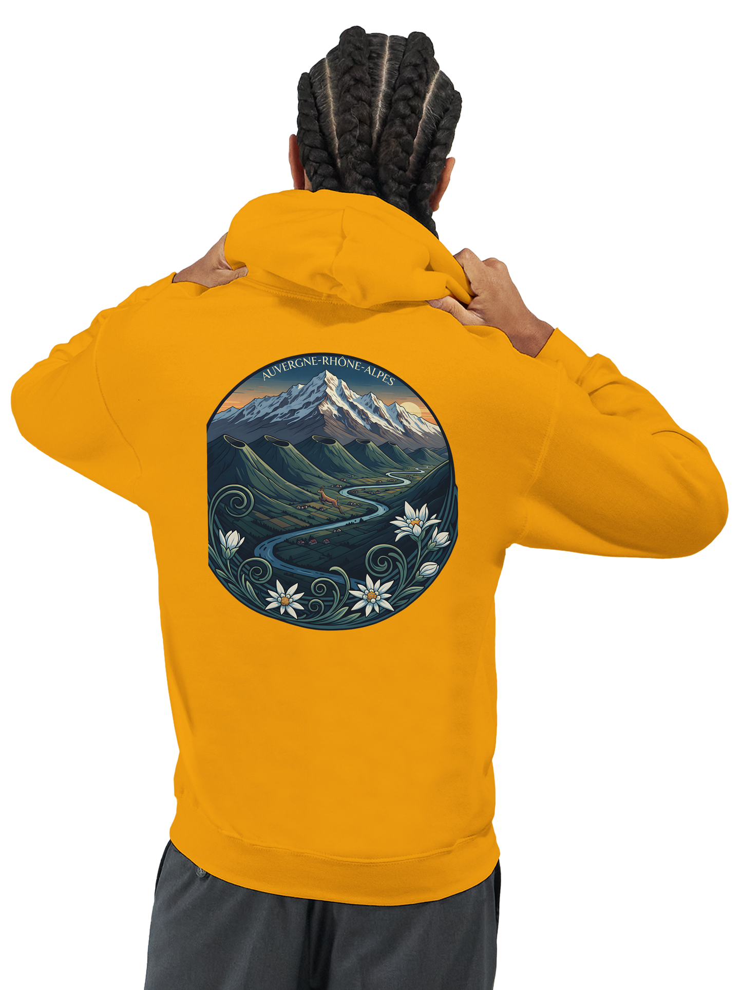 Klassischer Unisex-Kapuzenpullover Auvergne-Rhône-Alpes | Gildan® 18500