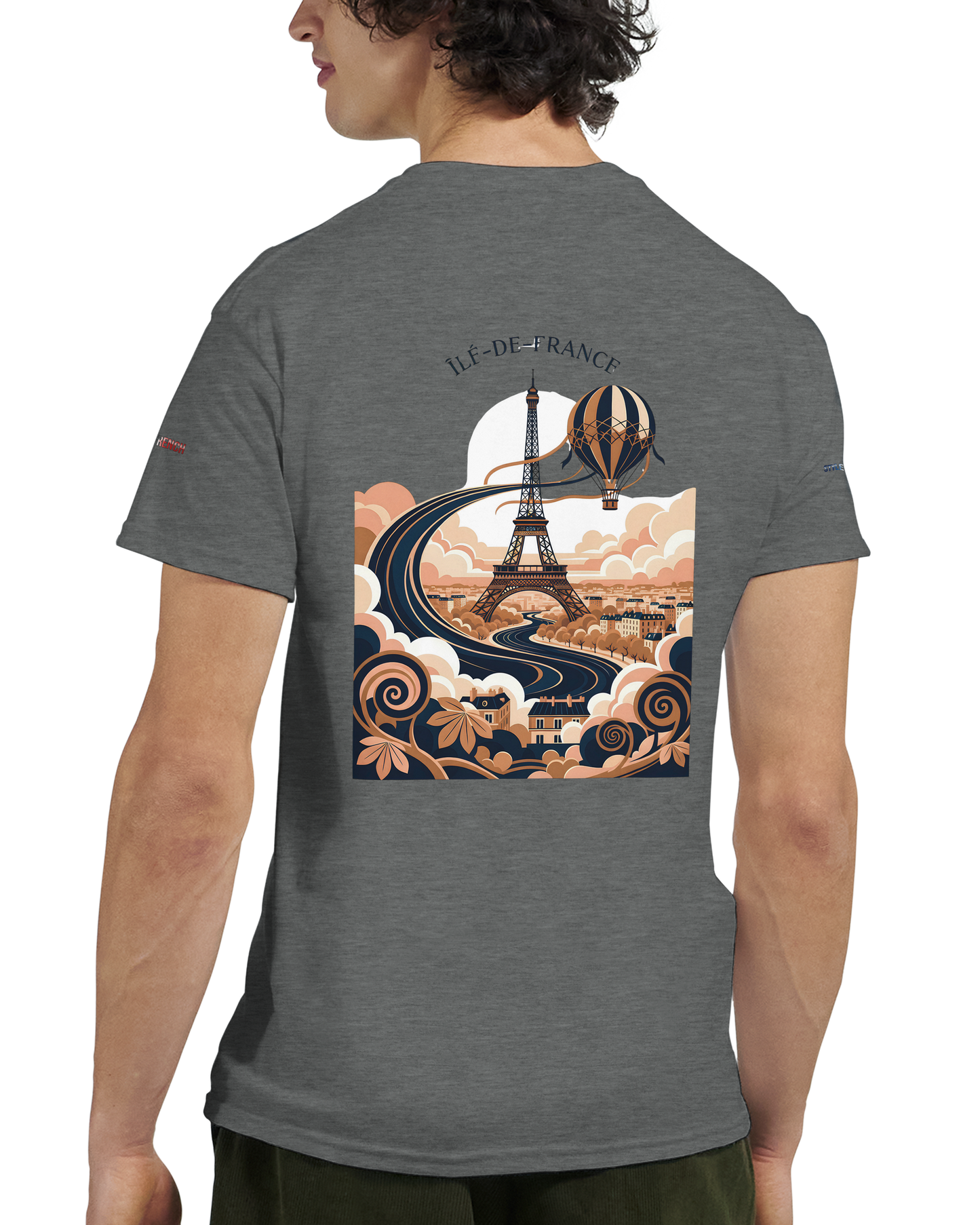 Unisex T-Shirt Île-de-France dick rundhals | Gildan® 5000