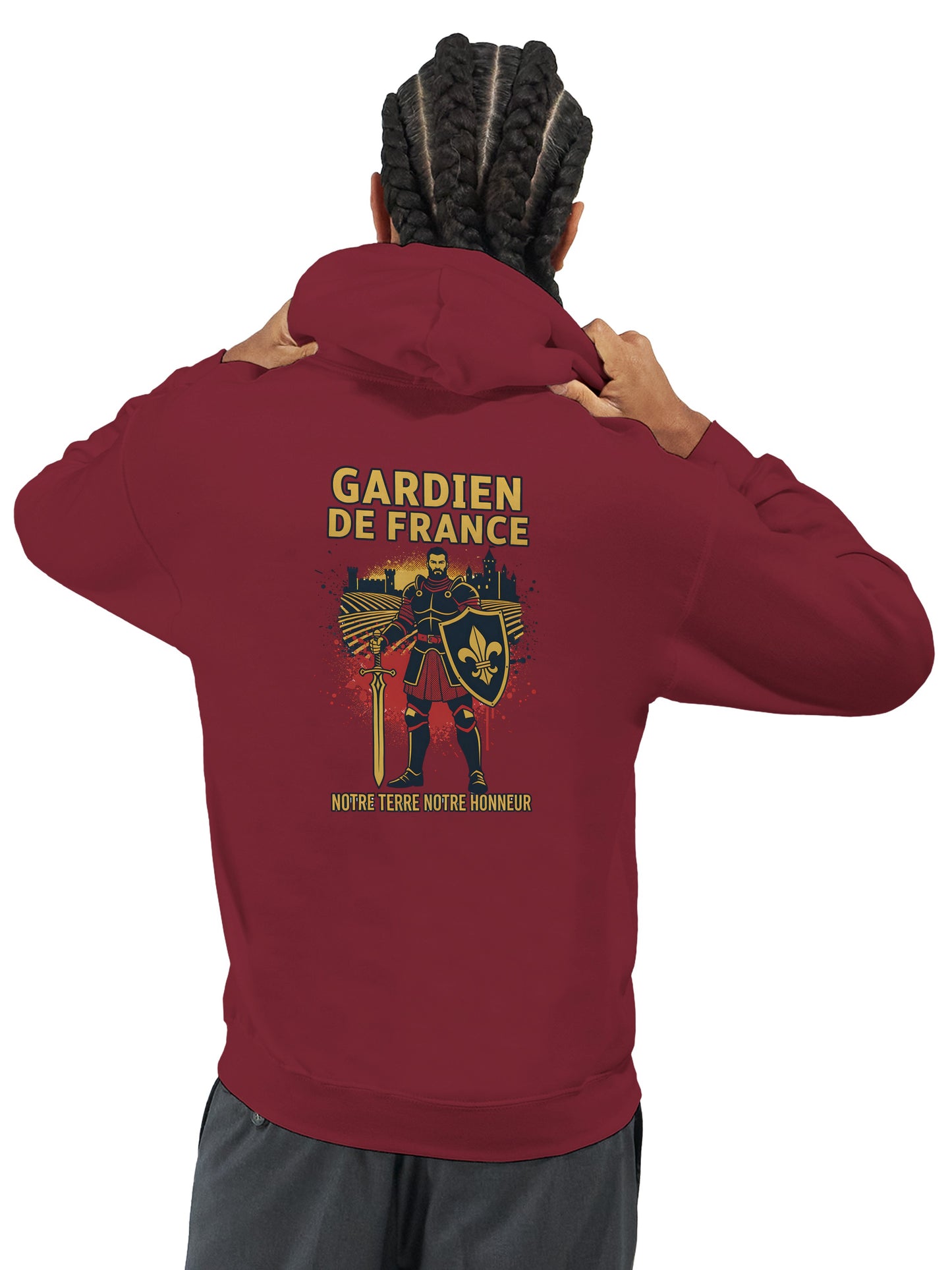 Klassischer Frankreich-Torwart-Hoodie für Herren | Gildan® 18500