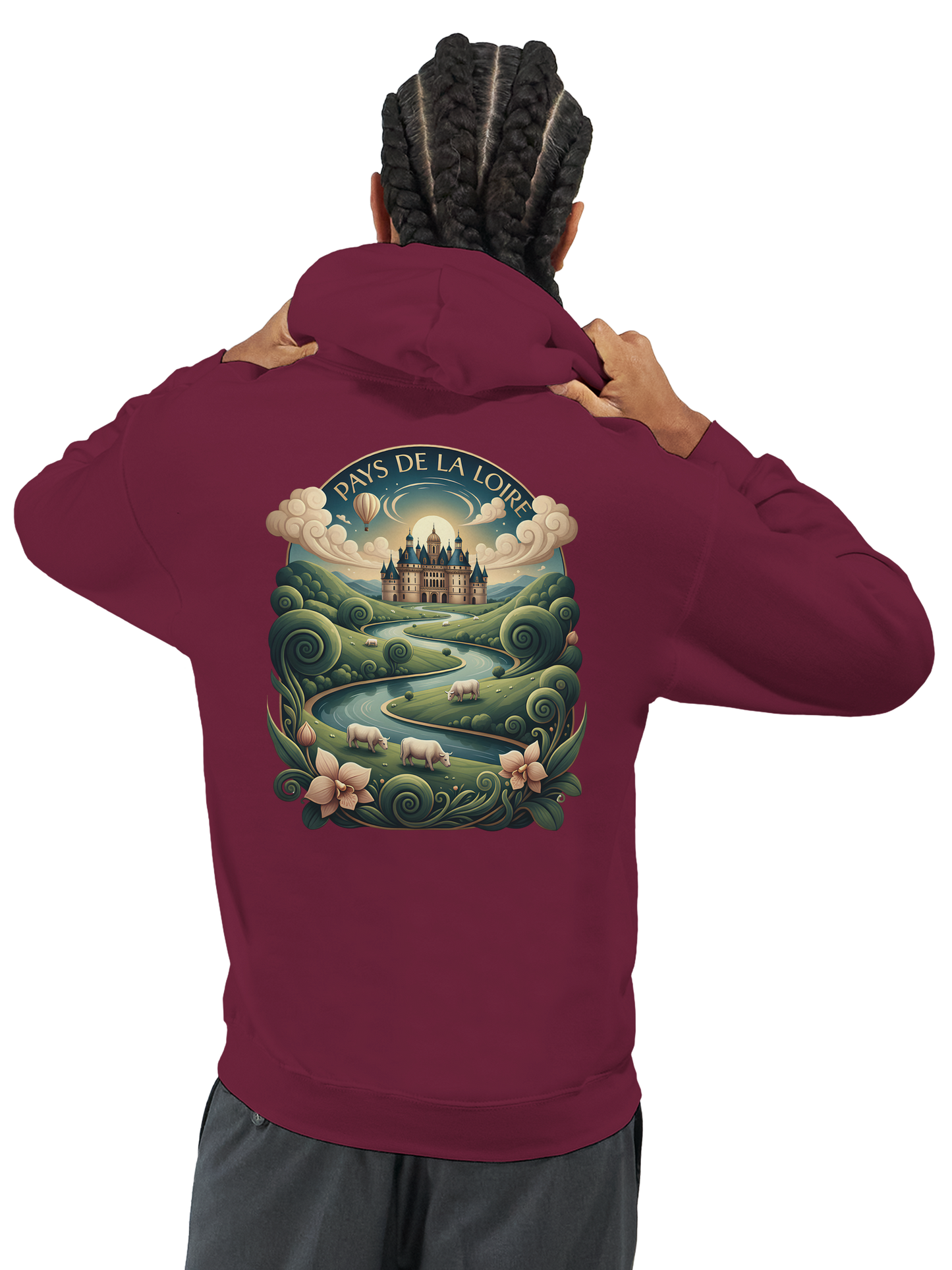 Klassischer Unisex-Kapuzenpullover Pays de la Loire | Gildan® 18500