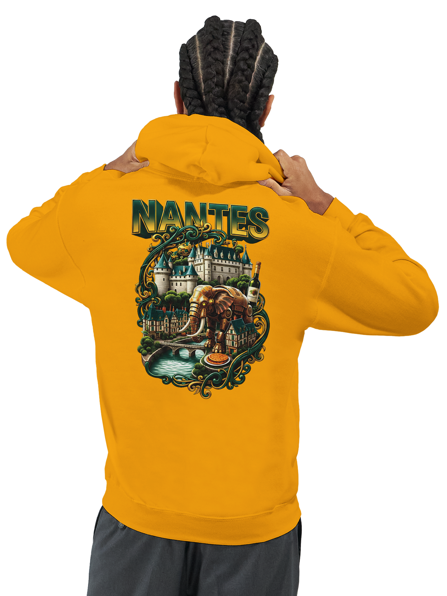 Unisex-Kapuzenpullover Nantes Stadt Frankreich klassisch | Gildan® 18500