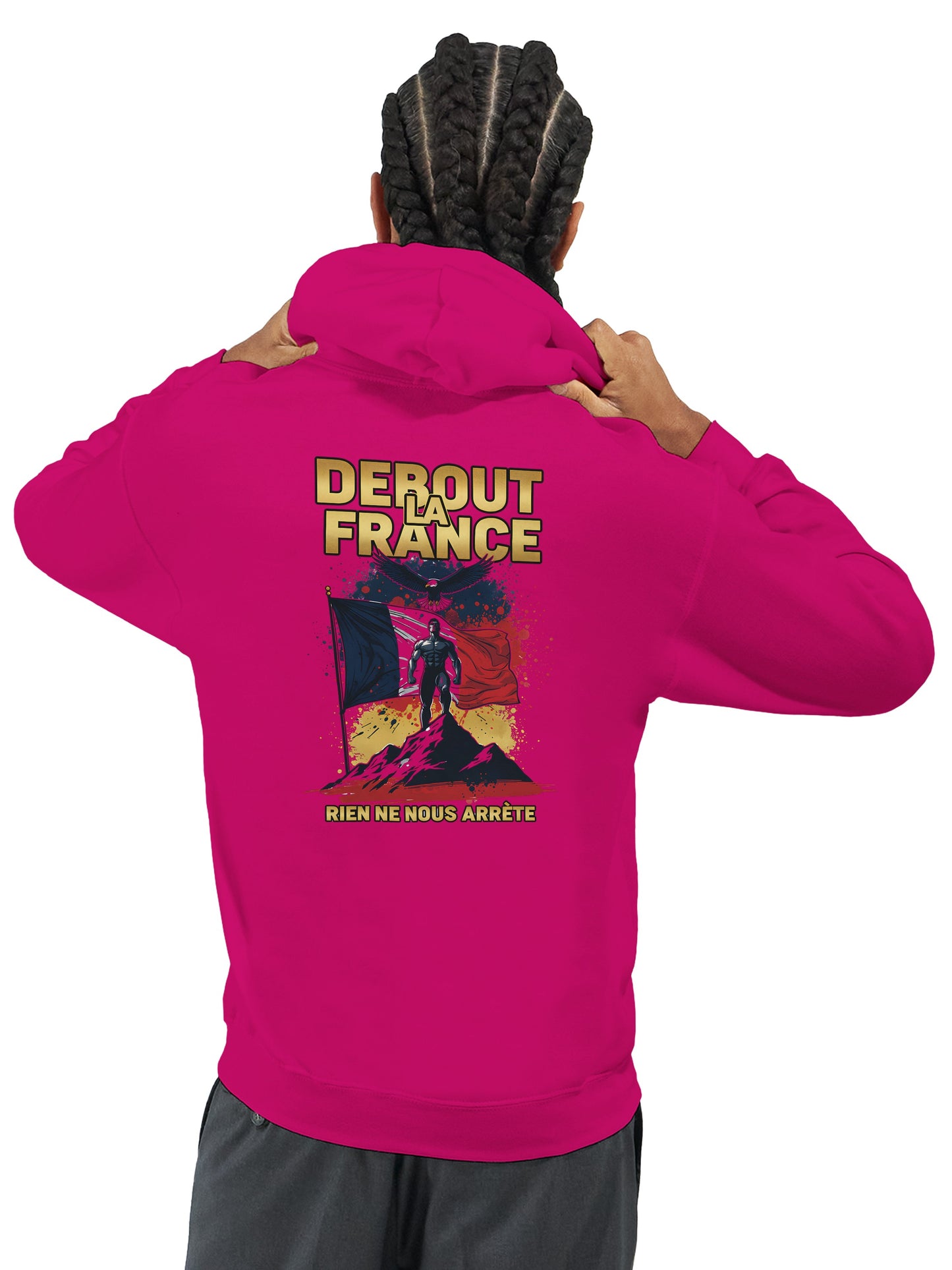 Steh auf, Frankreich, Kapuzenpullover klassisch | Gildan® 18500