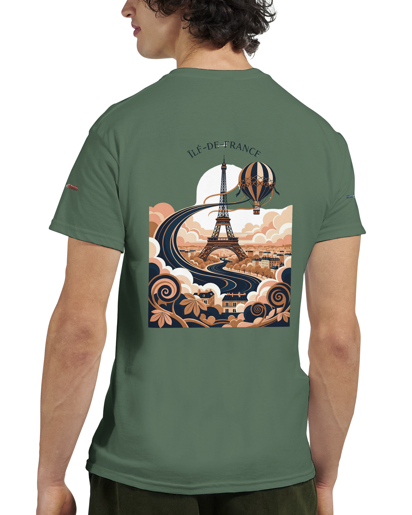 Unisex T-Shirt Île-de-France dick rundhals | Gildan® 5000