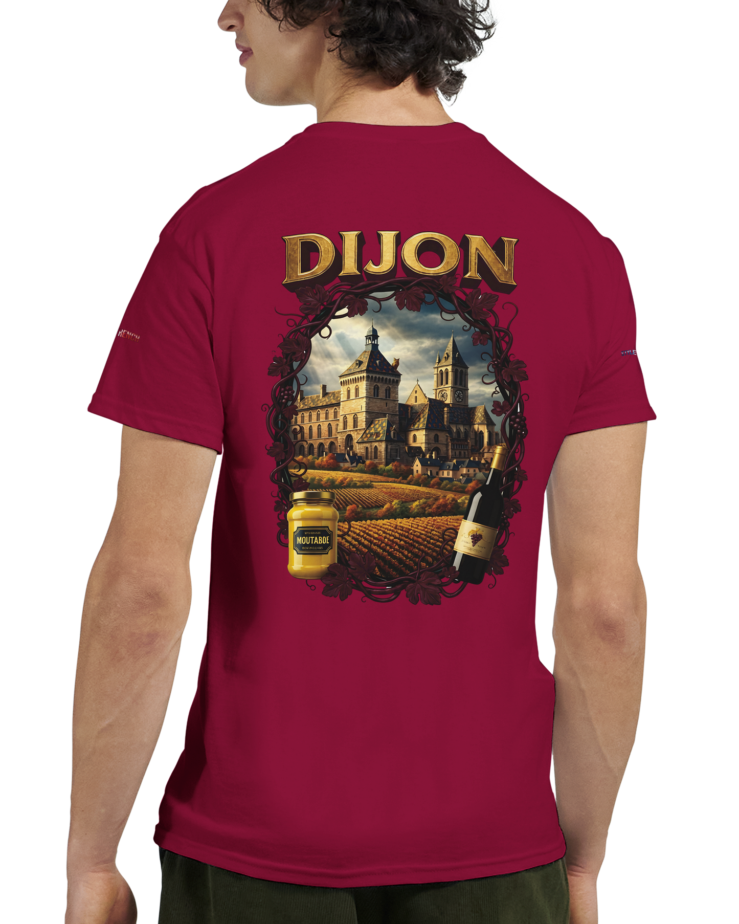Unisex T-Shirt Dijon Stadt Frankreich dick Rundhals | Gildan® 5000