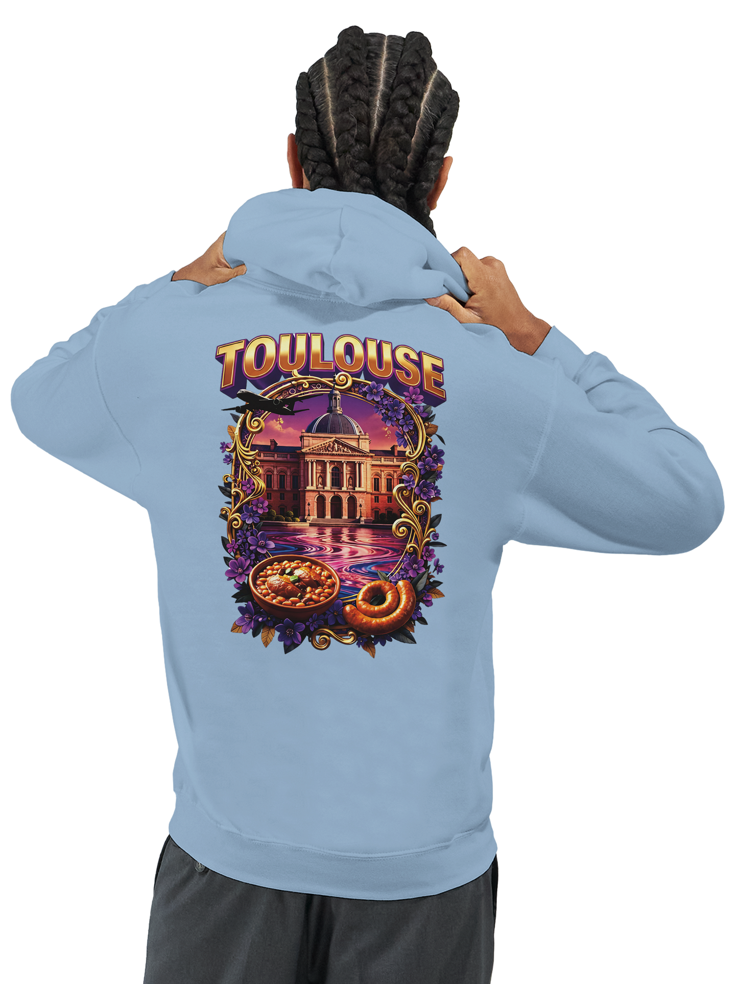 Unisex-Kapuzenpullover Toulouse Stadt Frankreich klassisch | Gildan® 18500