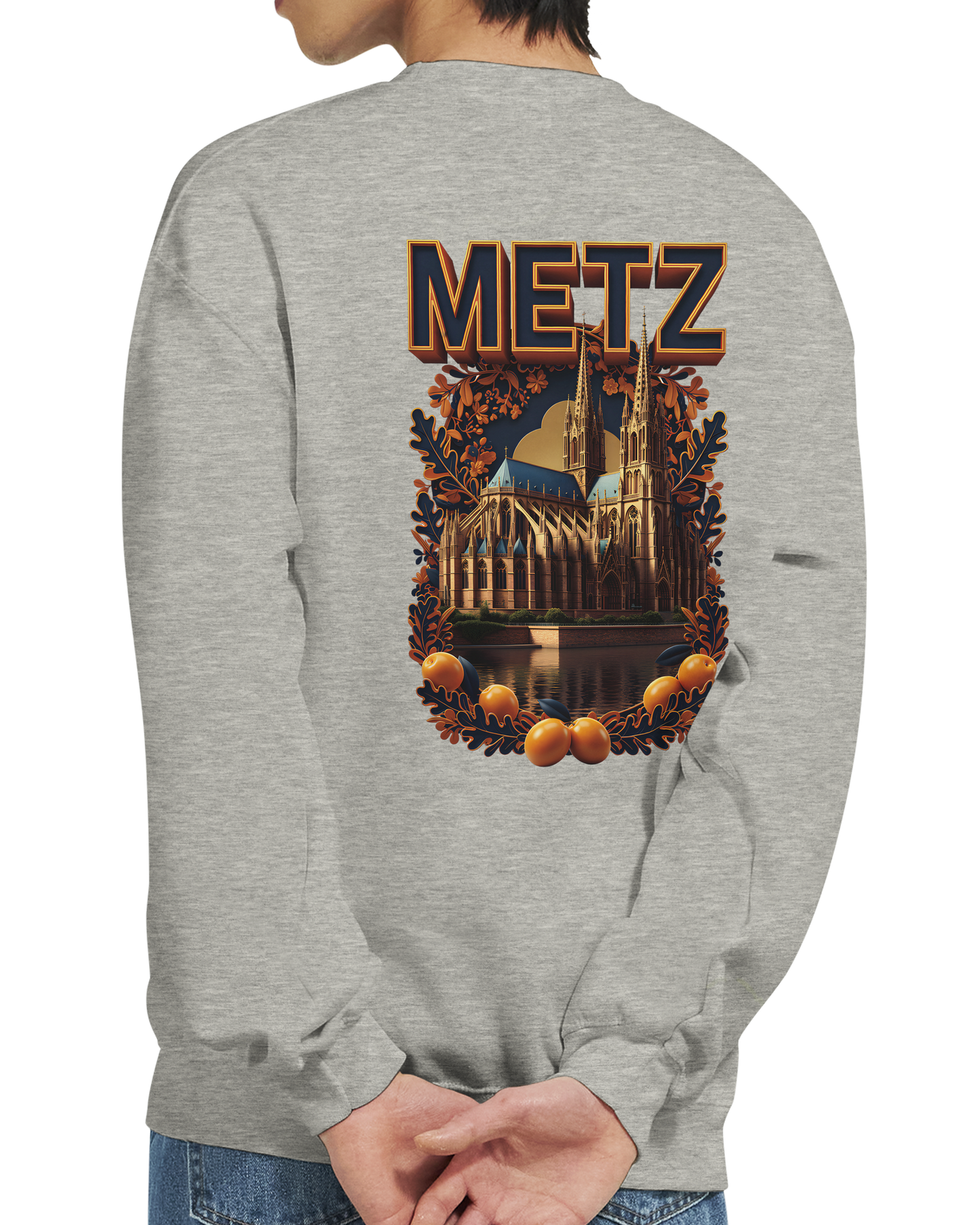 Unisex Sweatshirt Metz France City Classic Crewneck | Gildan® 18000