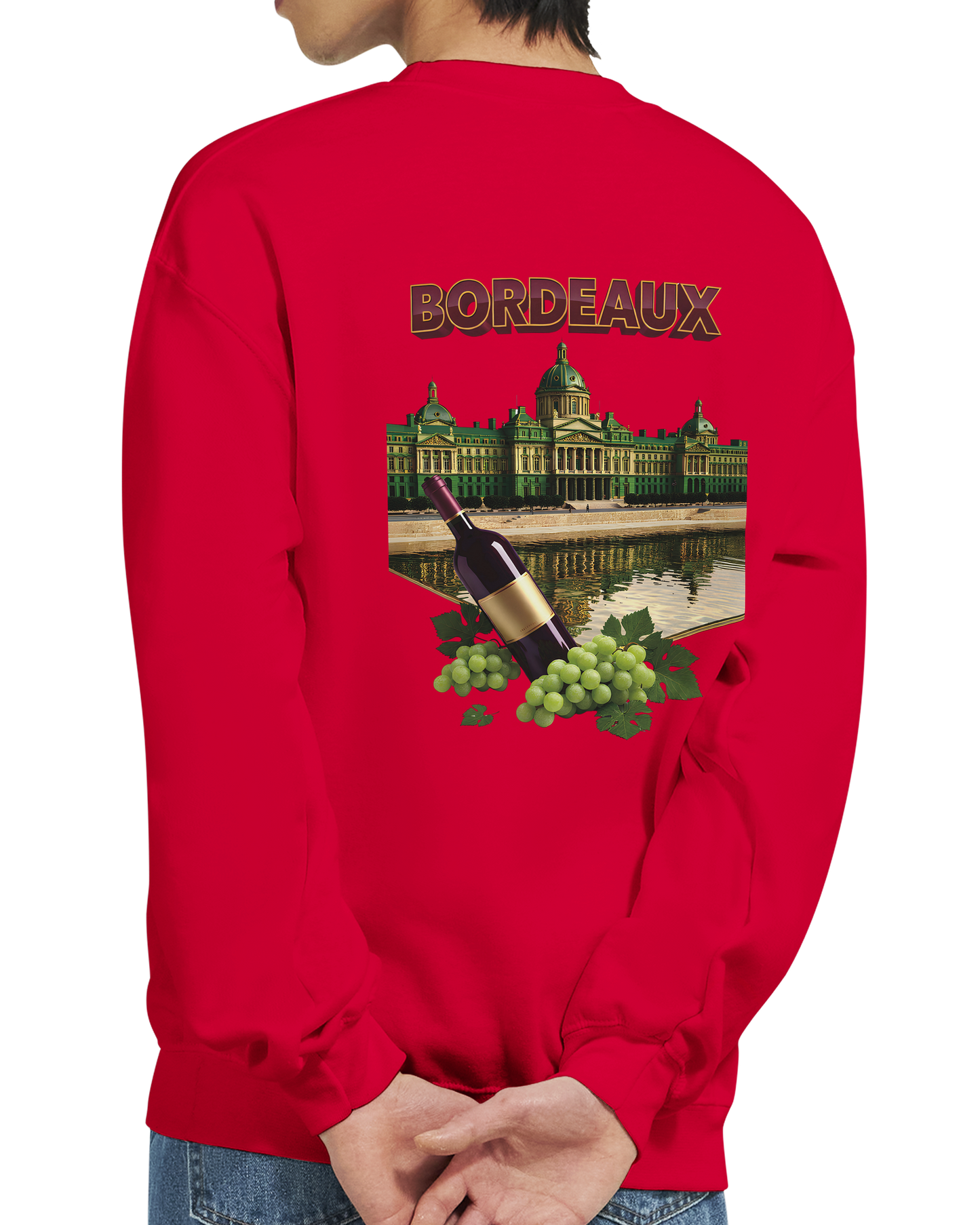 Unisex city burgundy classic crewneck sweatshirt | Gildan® 18000