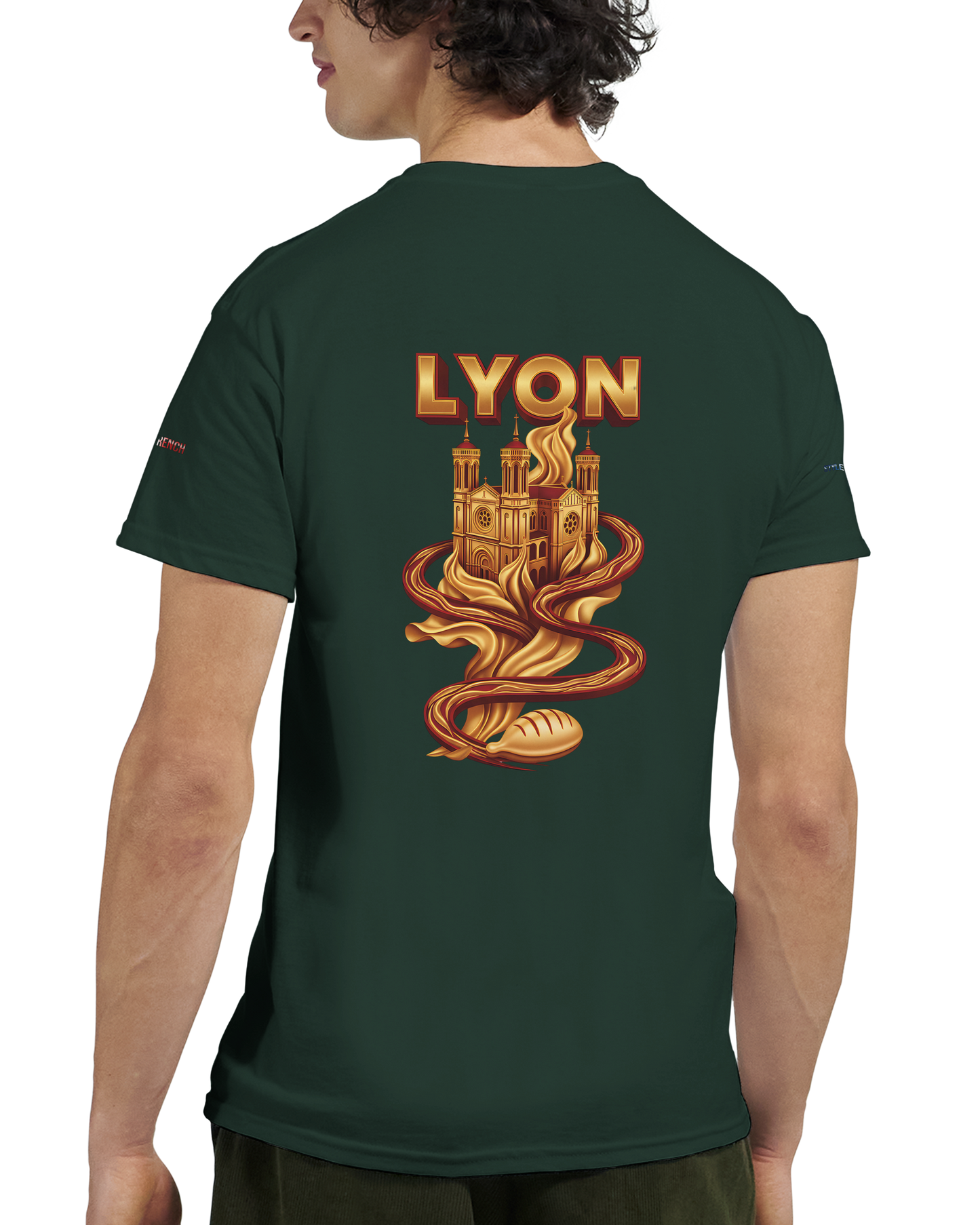 Unisex-T-Shirt Lyon Stadt Frankreich dick Rundhals | Gildan® 5000