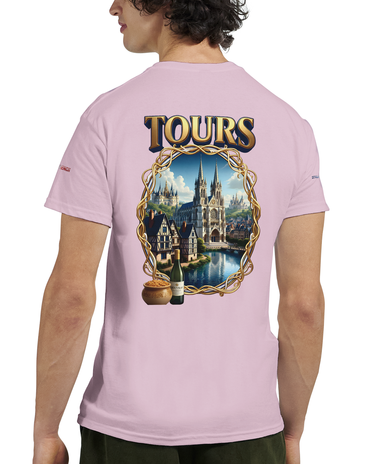 Unisex T-shirt Tours, France, thick crew neck | Gildan® 5000