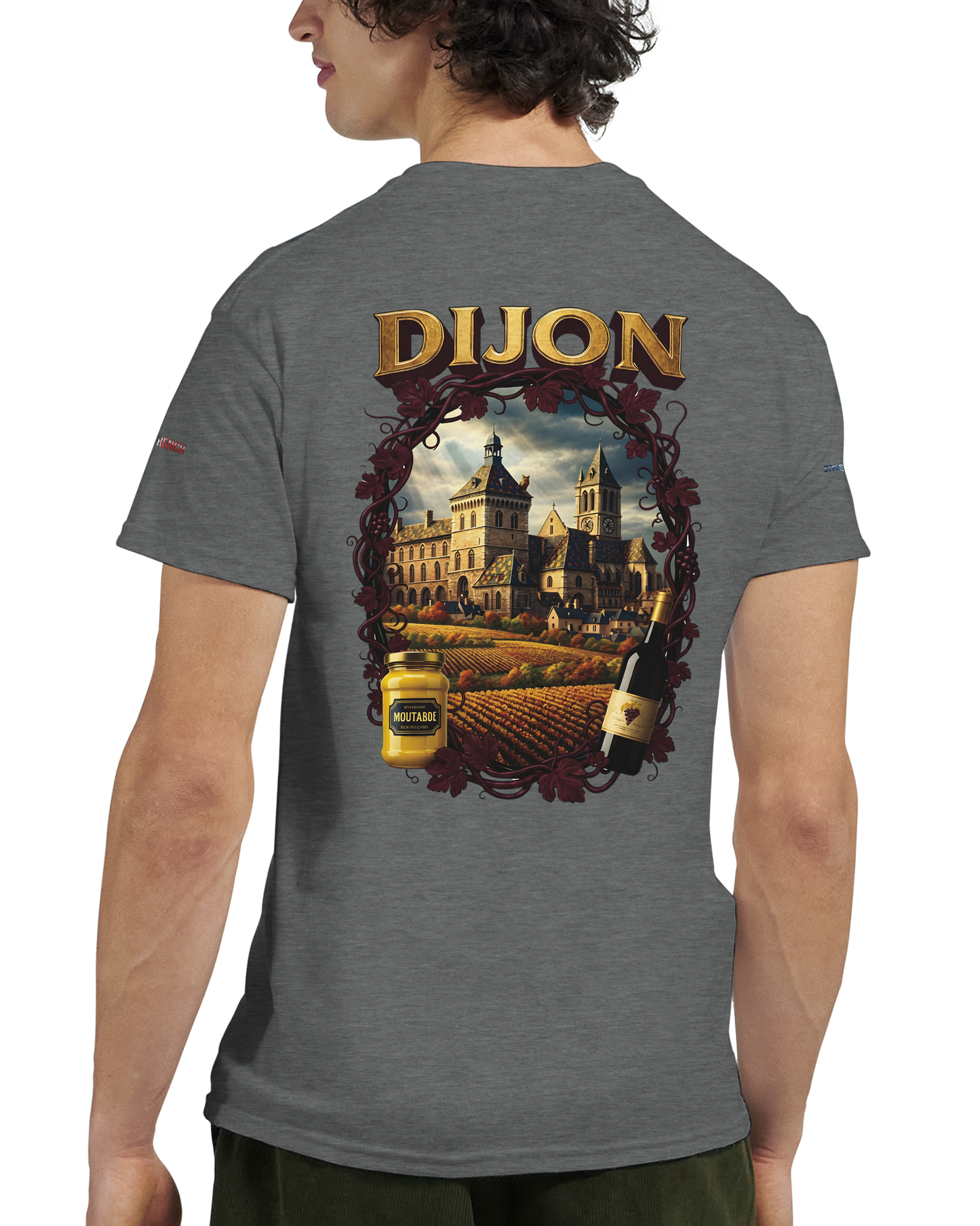 Unisex T-Shirt Dijon Stadt Frankreich dick Rundhals | Gildan® 5000