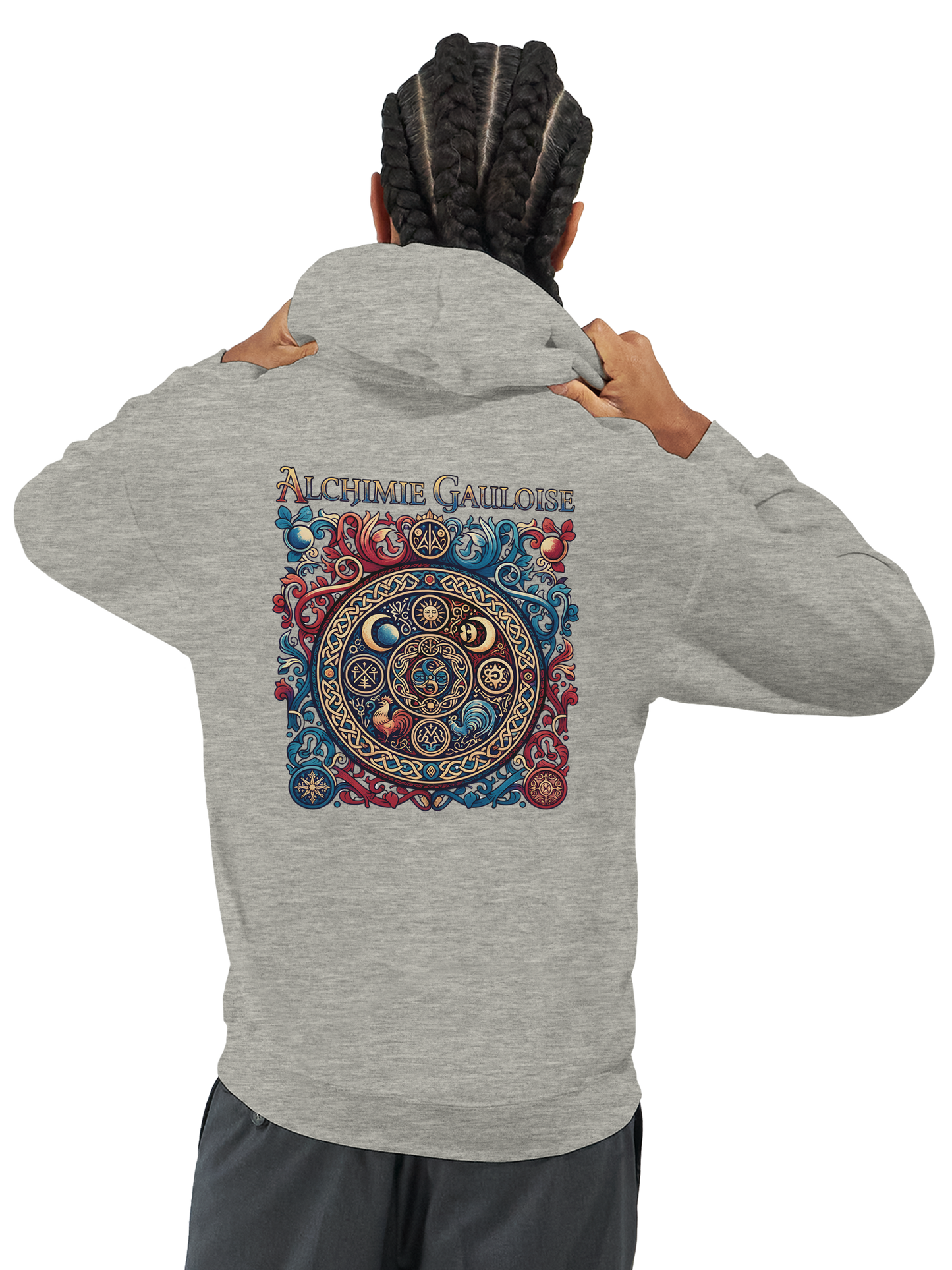 Herren-Kapuzenpullover „Gallische Alchemie“ klassisch | Gildan® 18500