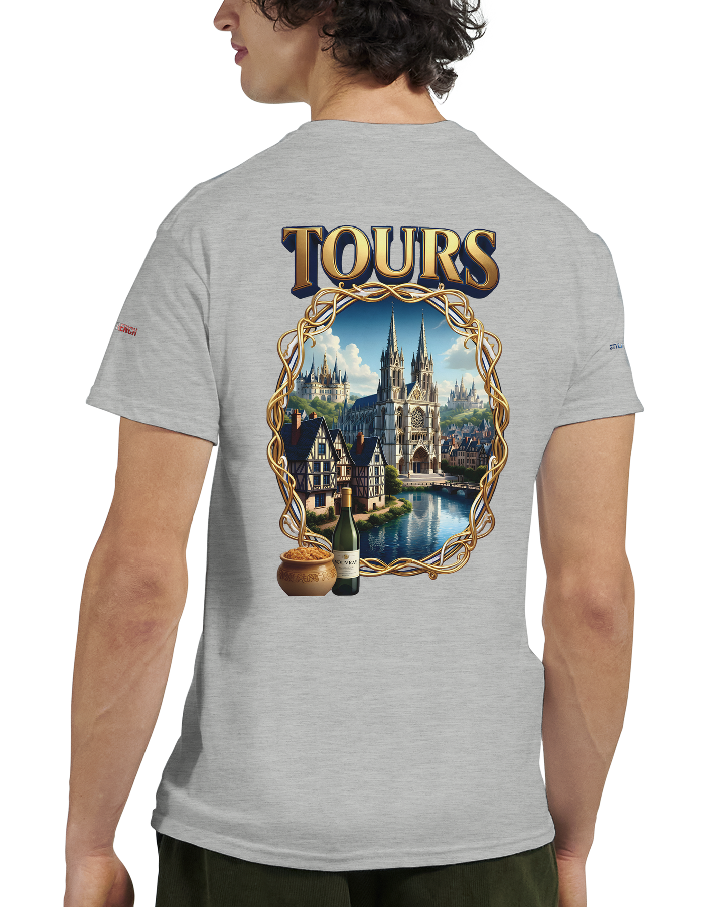 Unisex T-shirt Tours, France, thick crew neck | Gildan® 5000